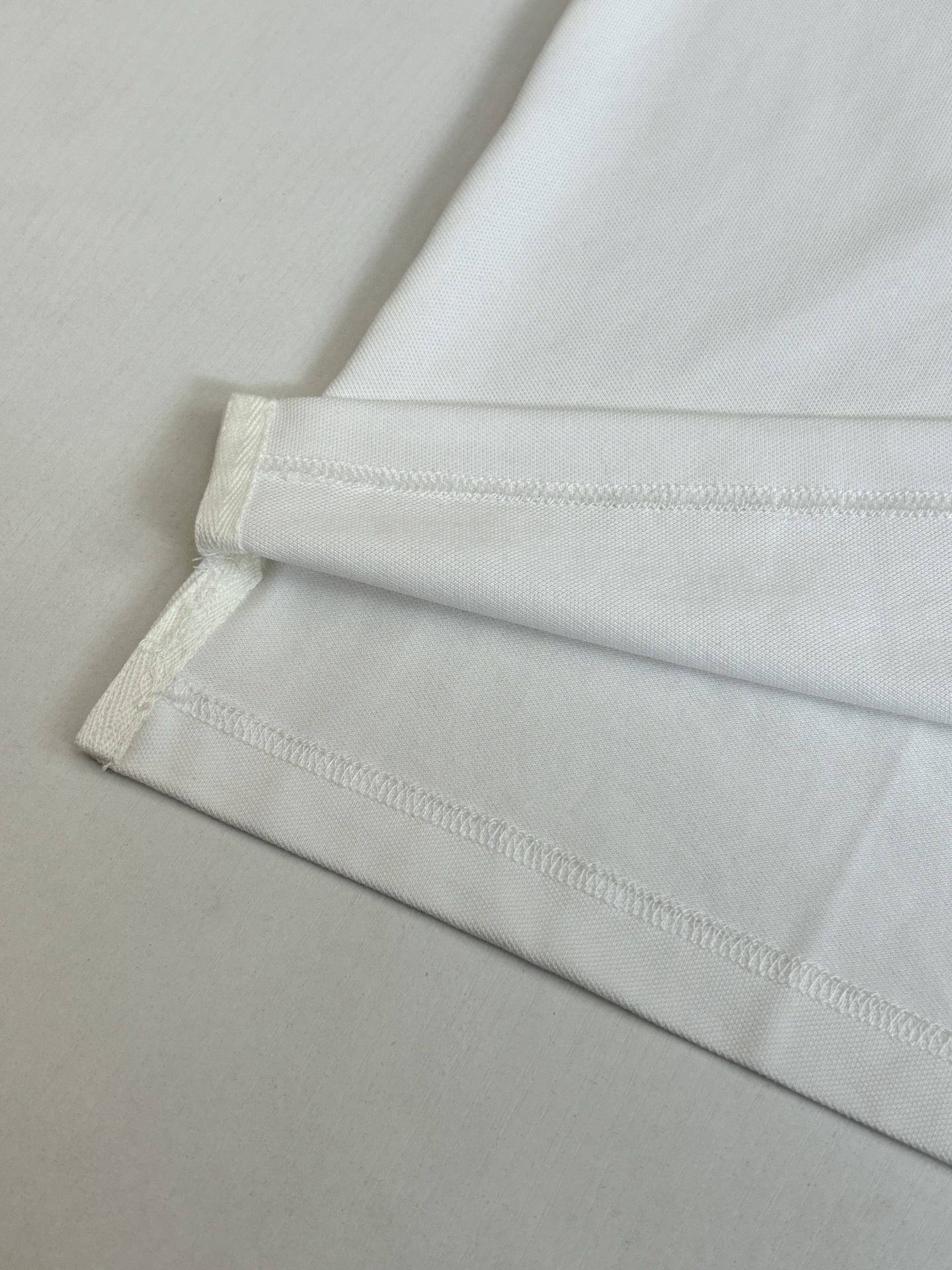 。Loro Pian*/诺悠翩雅 Loro piana标识刺绣珠地棉短袖翻领POLo衫横机针织（针织起脚