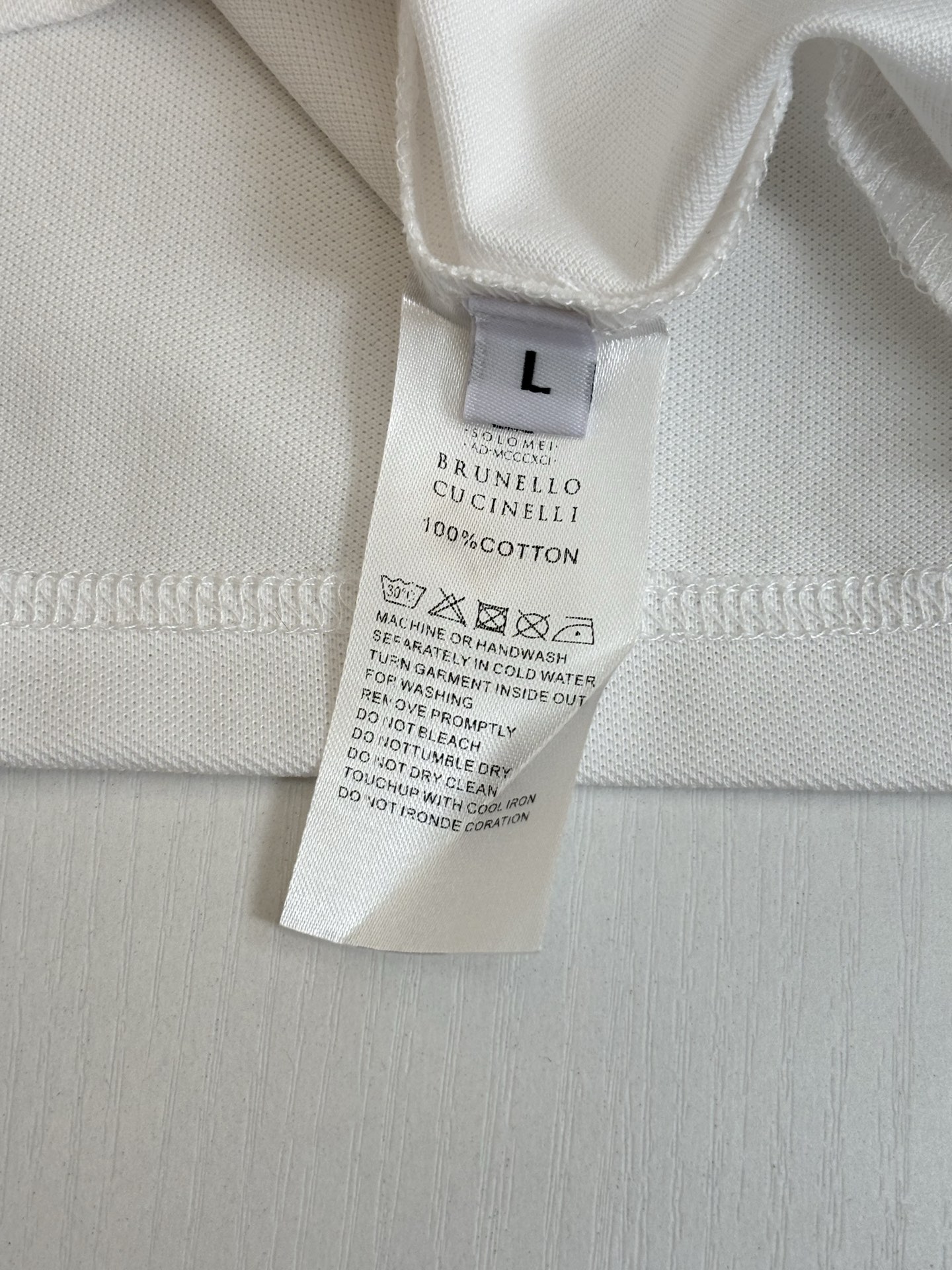 。Brunello Cucinell* BC徽标刺绣翻领短袖Polo衫定制丝光珠地弹府绸 紧致细腻 舒适