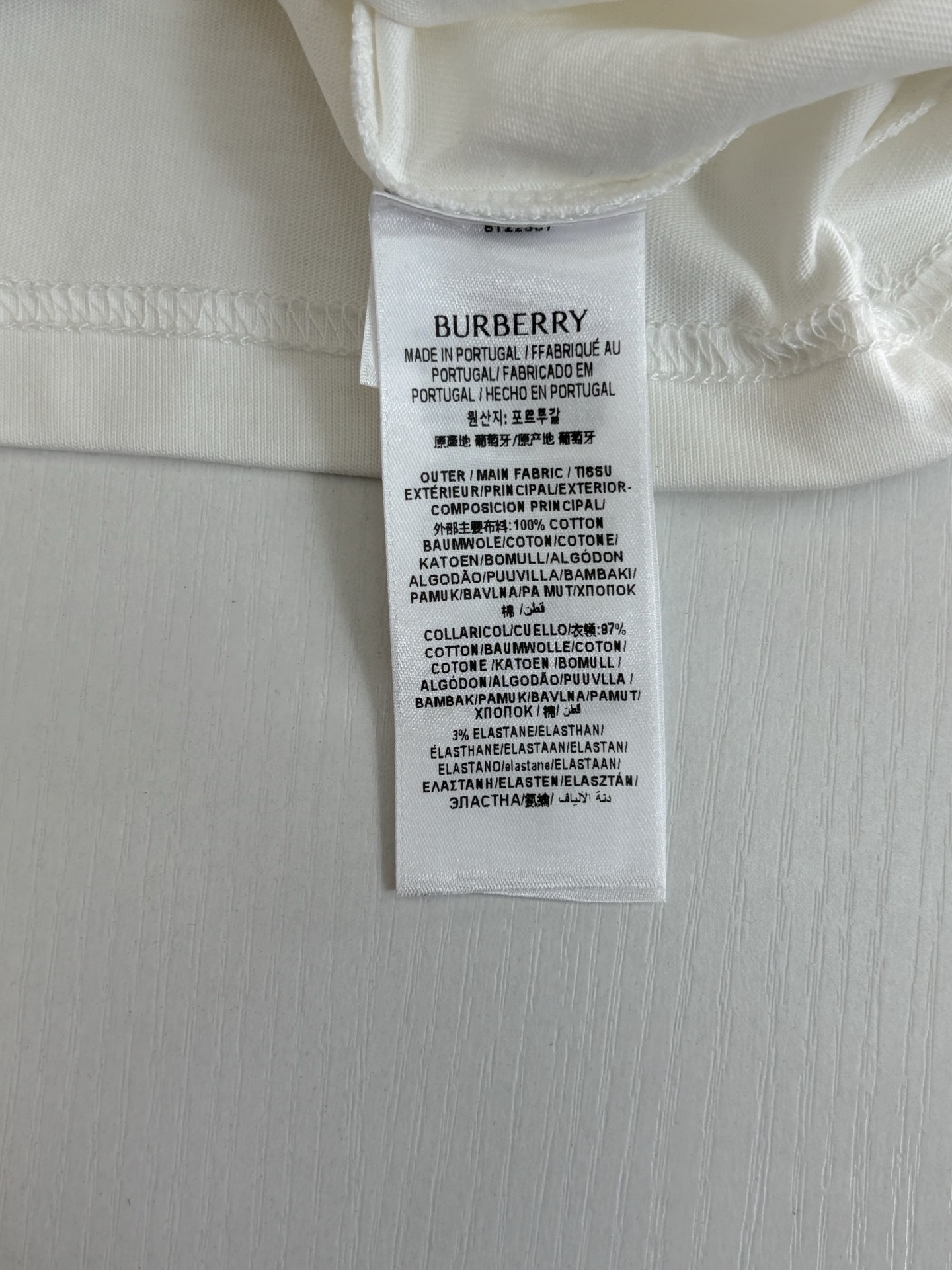 Burberry Burberr*/巴宝莉 BBr字母徽标装饰棉质短袖