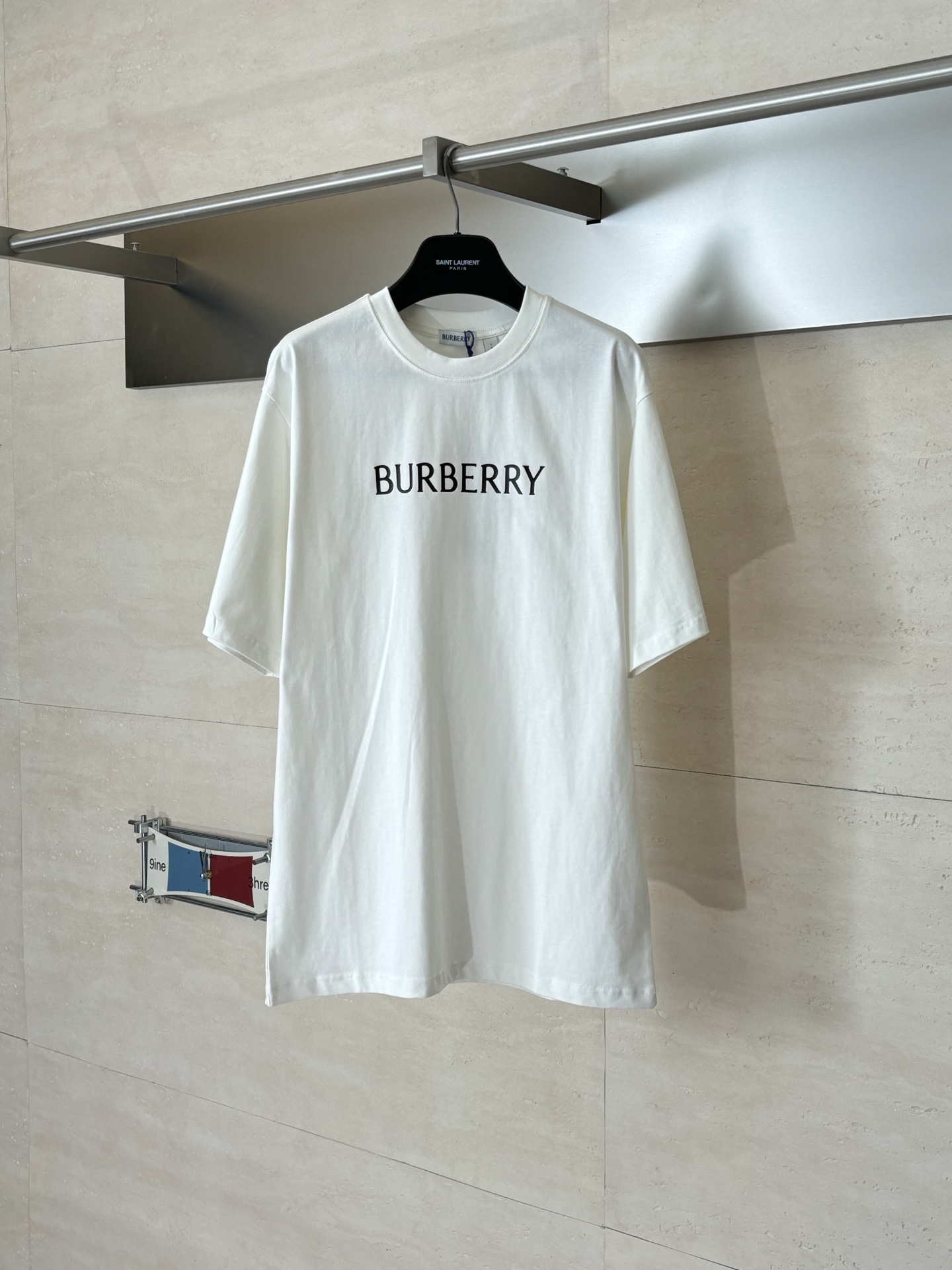 Burberry Burberr*/巴宝莉 BBr字母徽标装饰棉质短袖