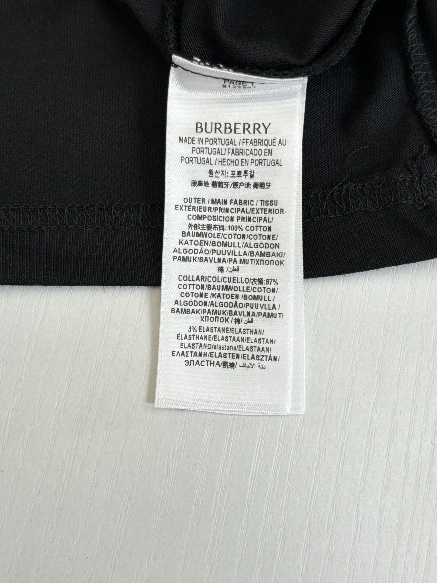 Burberry Burberr*/巴宝莉 BBr字母徽标装饰棉质短袖