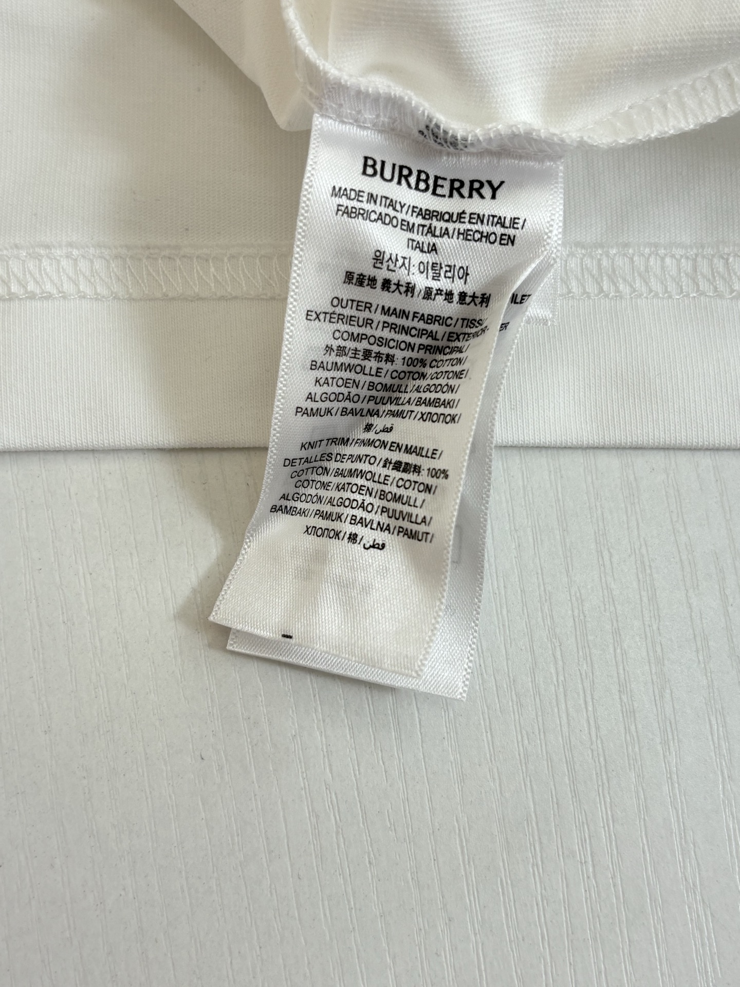 Burberry Burberr*/巴宝莉 SS26 格纹骑士马术印章刺绣圆领短袖T恤