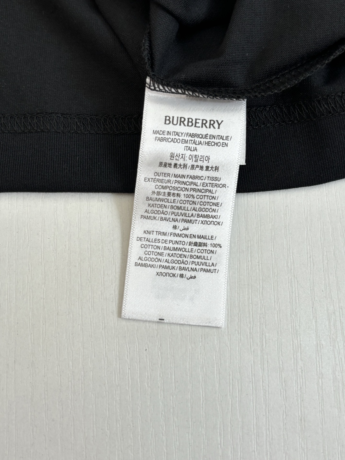 Burberry Burberr*/巴宝莉 SS26 格纹骑士马术印章刺绣圆领短袖T恤