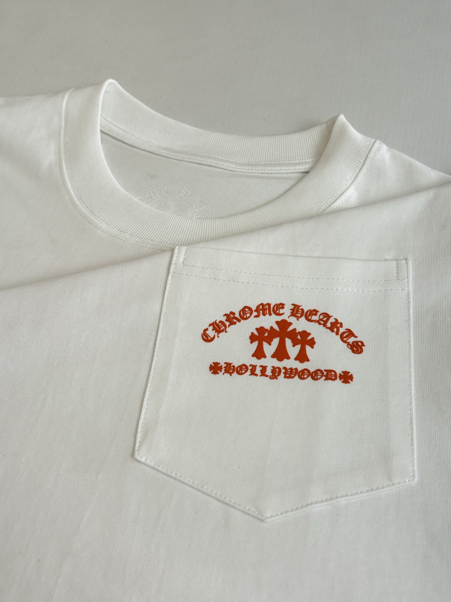 Chrome Hearts Chrome Heart*/克罗心 Hollywood限定口袋印花短袖T恤