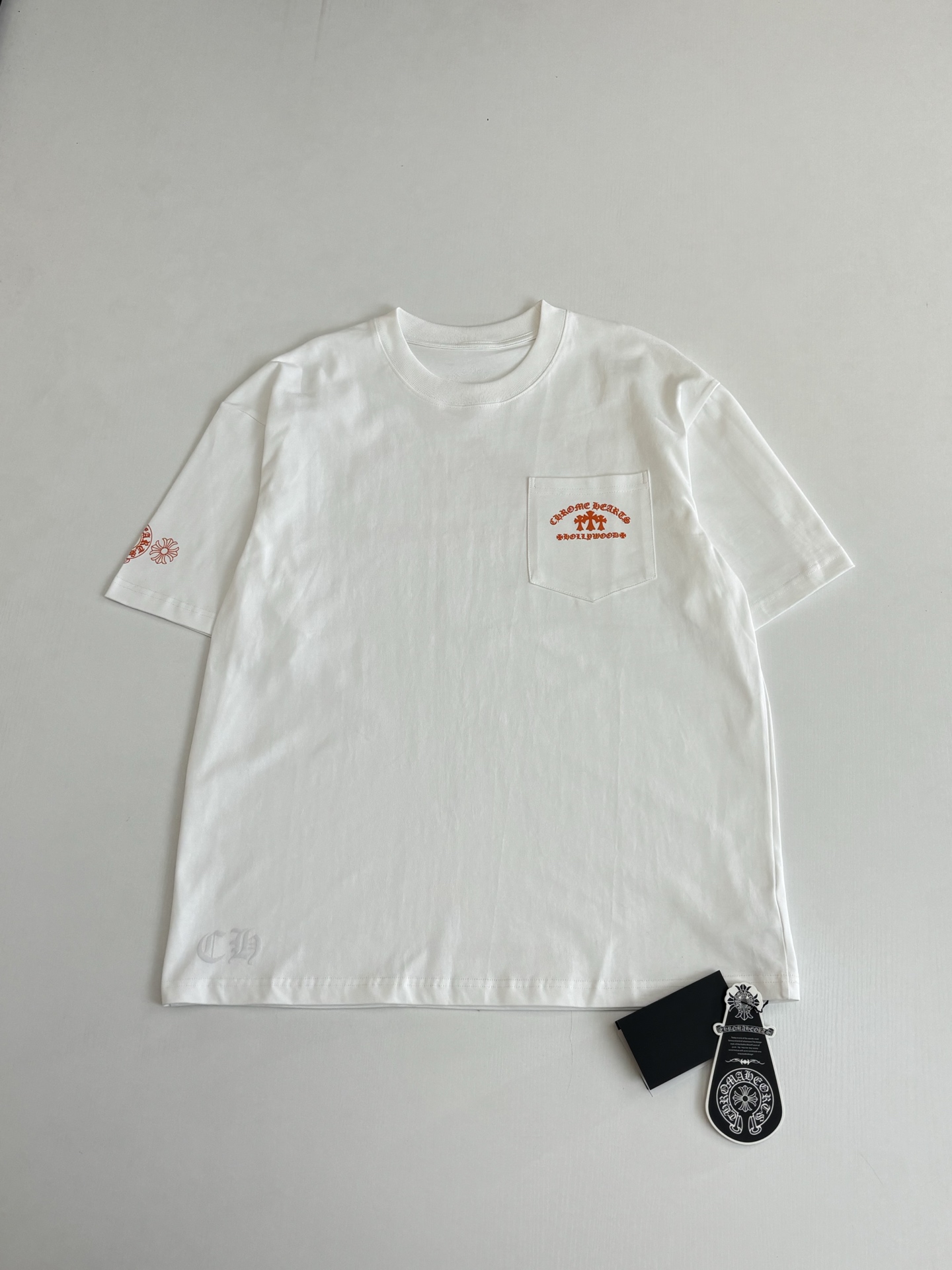 Chrome Hearts Chrome Heart*/克罗心 Hollywood限定口袋印花短袖T恤