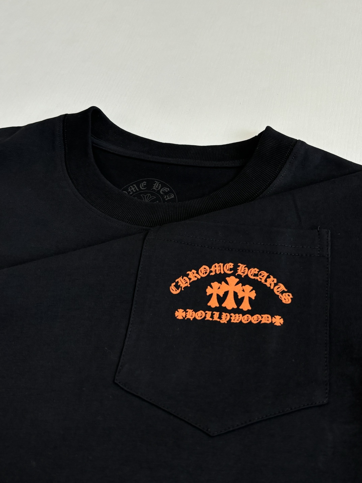 Chrome Hearts Chrome Heart*/克罗心 Hollywood限定口袋印花短袖T恤