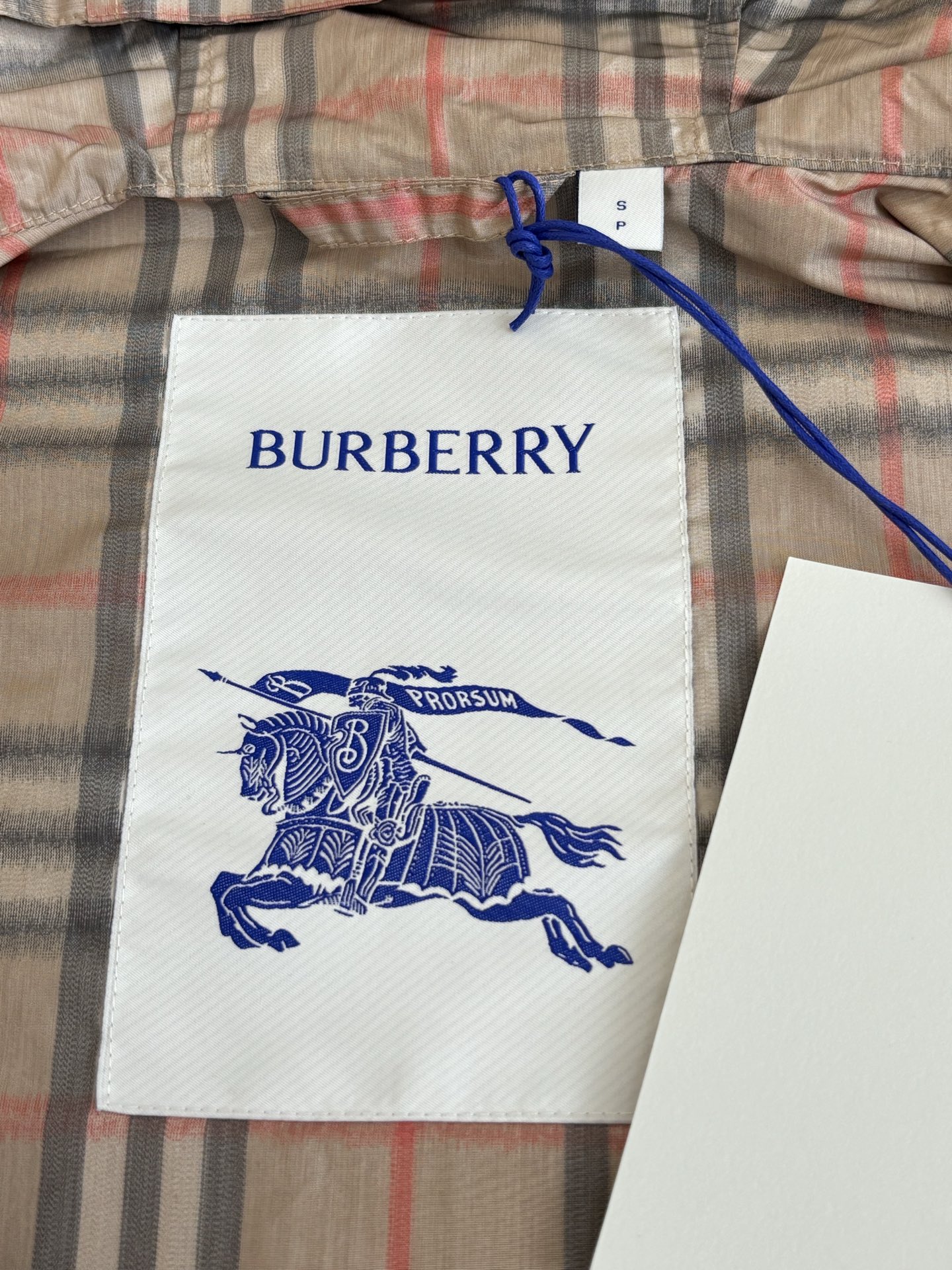 Burberry Burberr*/巴宝莉 渐变格纹连帽防风夹克外套