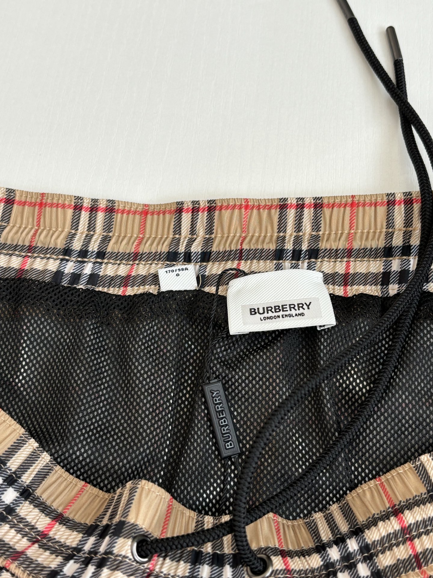 Burberry Burberr*/巴宝莉 Vintage格纹抽绳休闲短裤