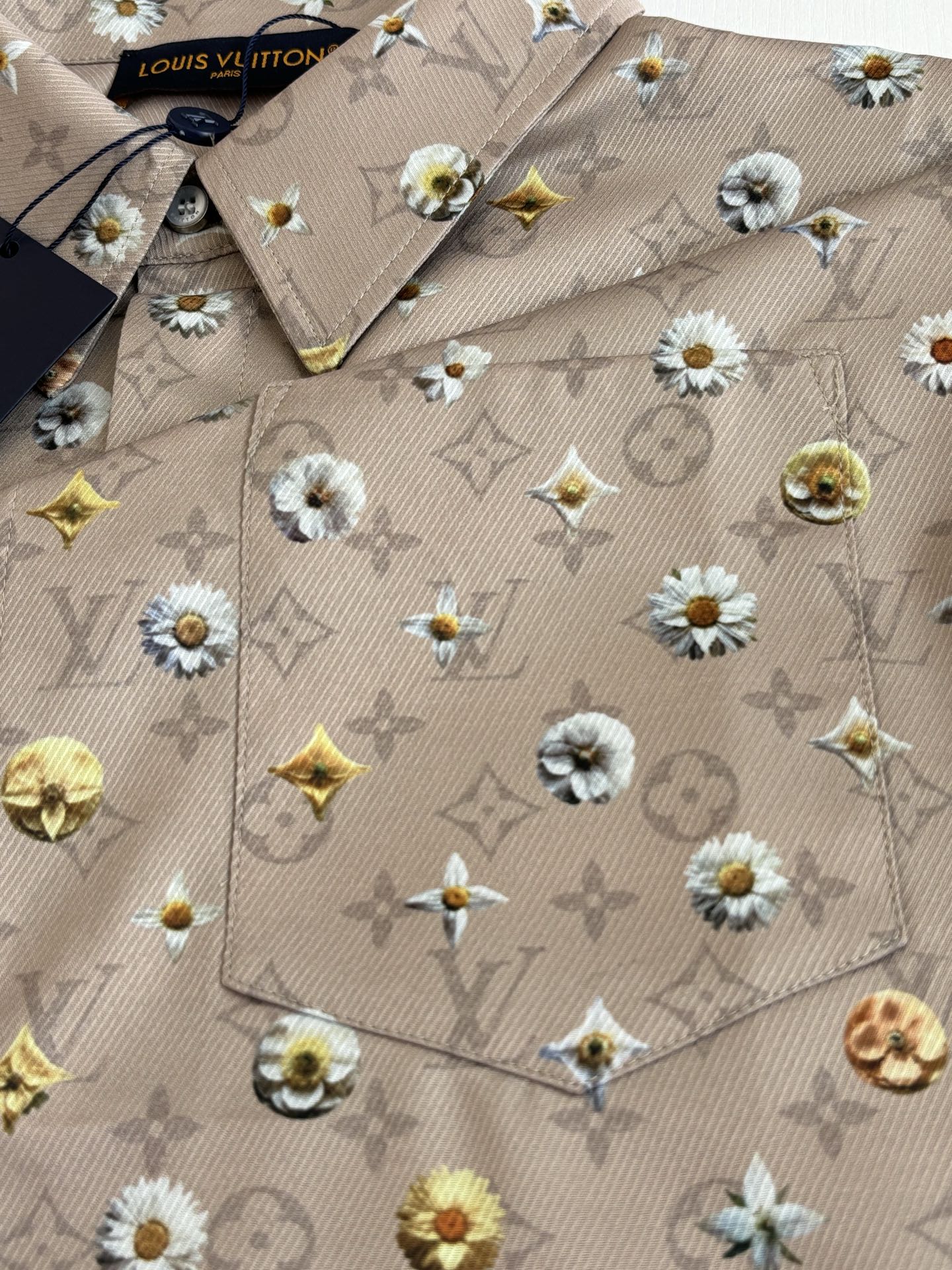 Louis Vuitton 1V/路易 SS26 夏季系列Monogram雏菊印花套装短袖衬衫