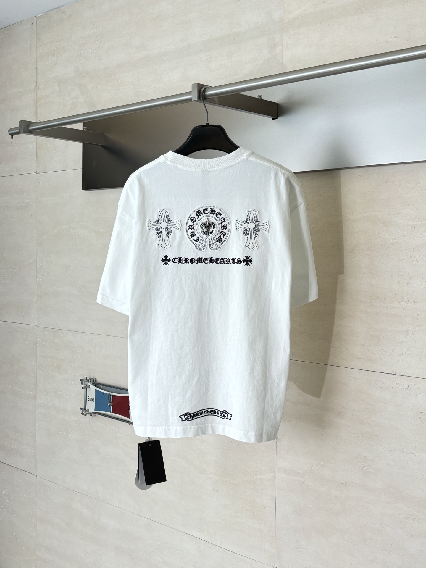 Chrome Hearts Chrome Heart*/克罗心 多标识马蹄印贴布刺绣短袖T恤