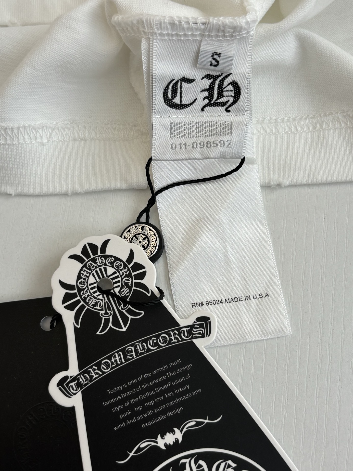 Chrome Hearts Chrome Heart*/克罗心 多标识马蹄印贴布刺绣短袖T恤