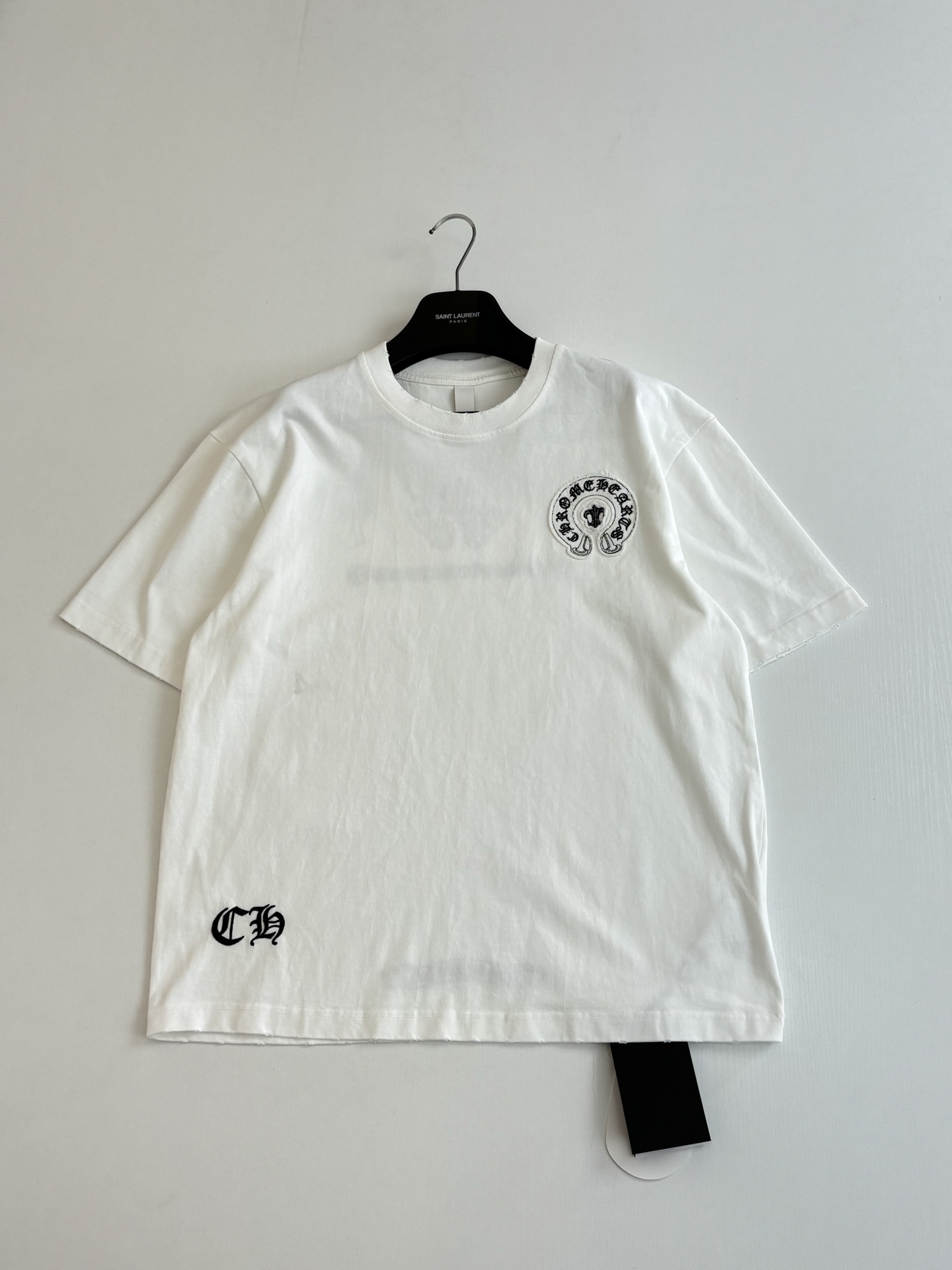 Chrome Hearts Chrome Heart*/克罗心 多标识马蹄印贴布刺绣短袖T恤