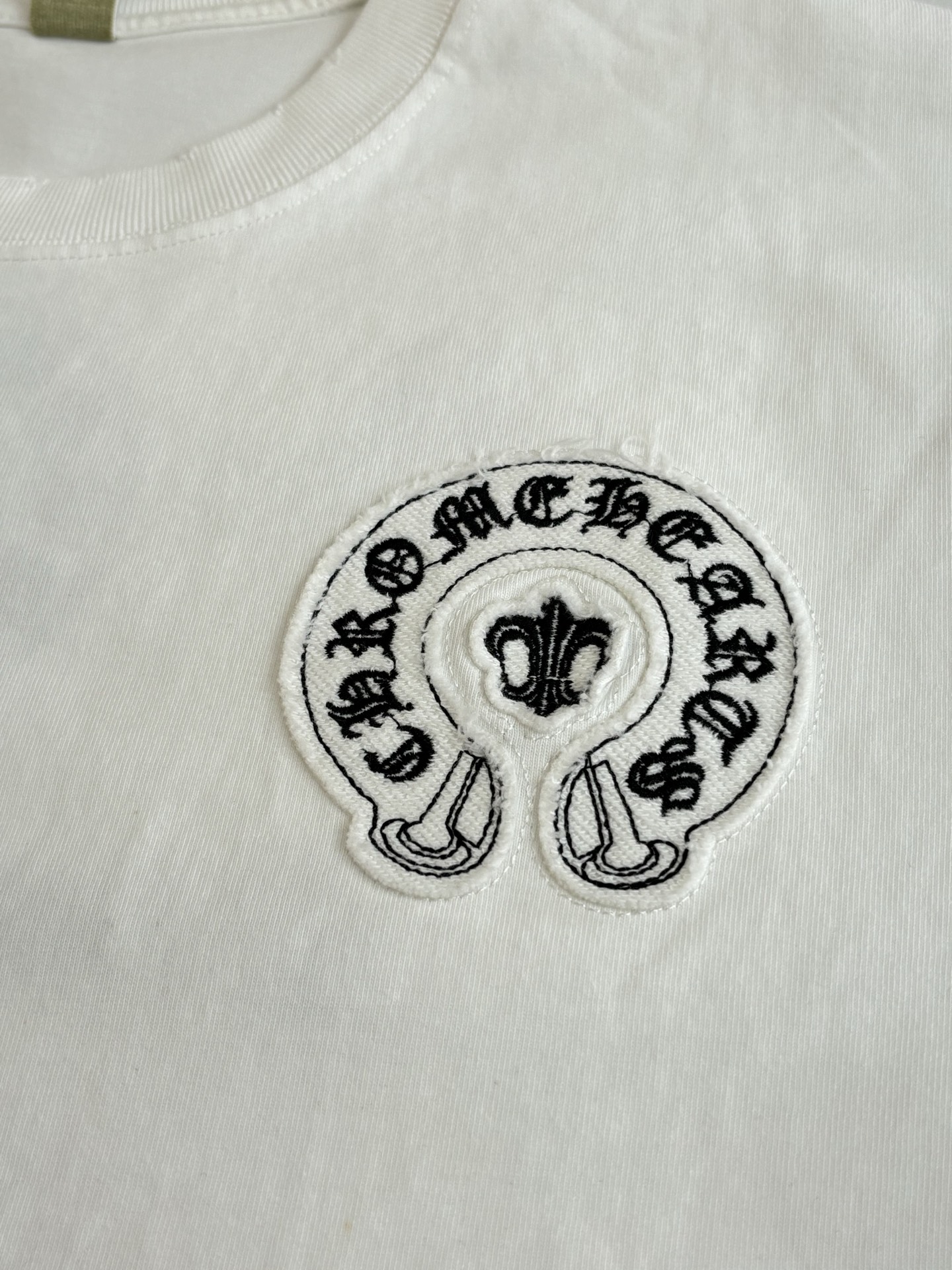 Chrome Hearts Chrome Heart*/克罗心 多标识马蹄印贴布刺绣短袖T恤