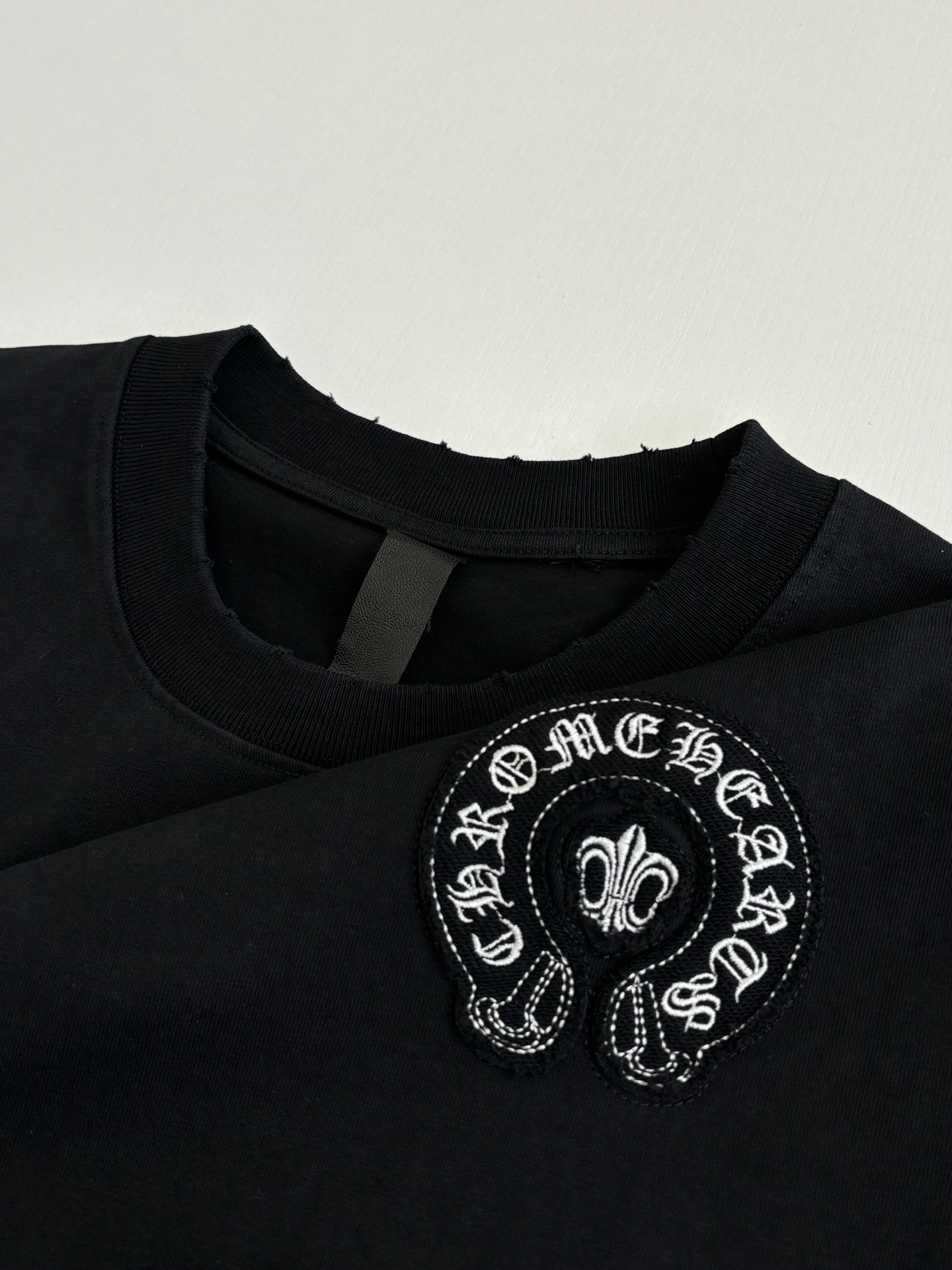 Chrome Hearts Chrome Heart*/克罗心 多标识马蹄印贴布刺绣短袖T恤