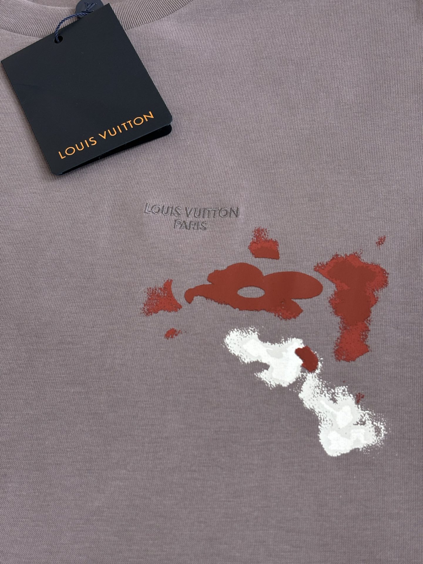 Louis Vuitton 1V/路易 SS26 手绘泼墨印花圆领短袖T恤