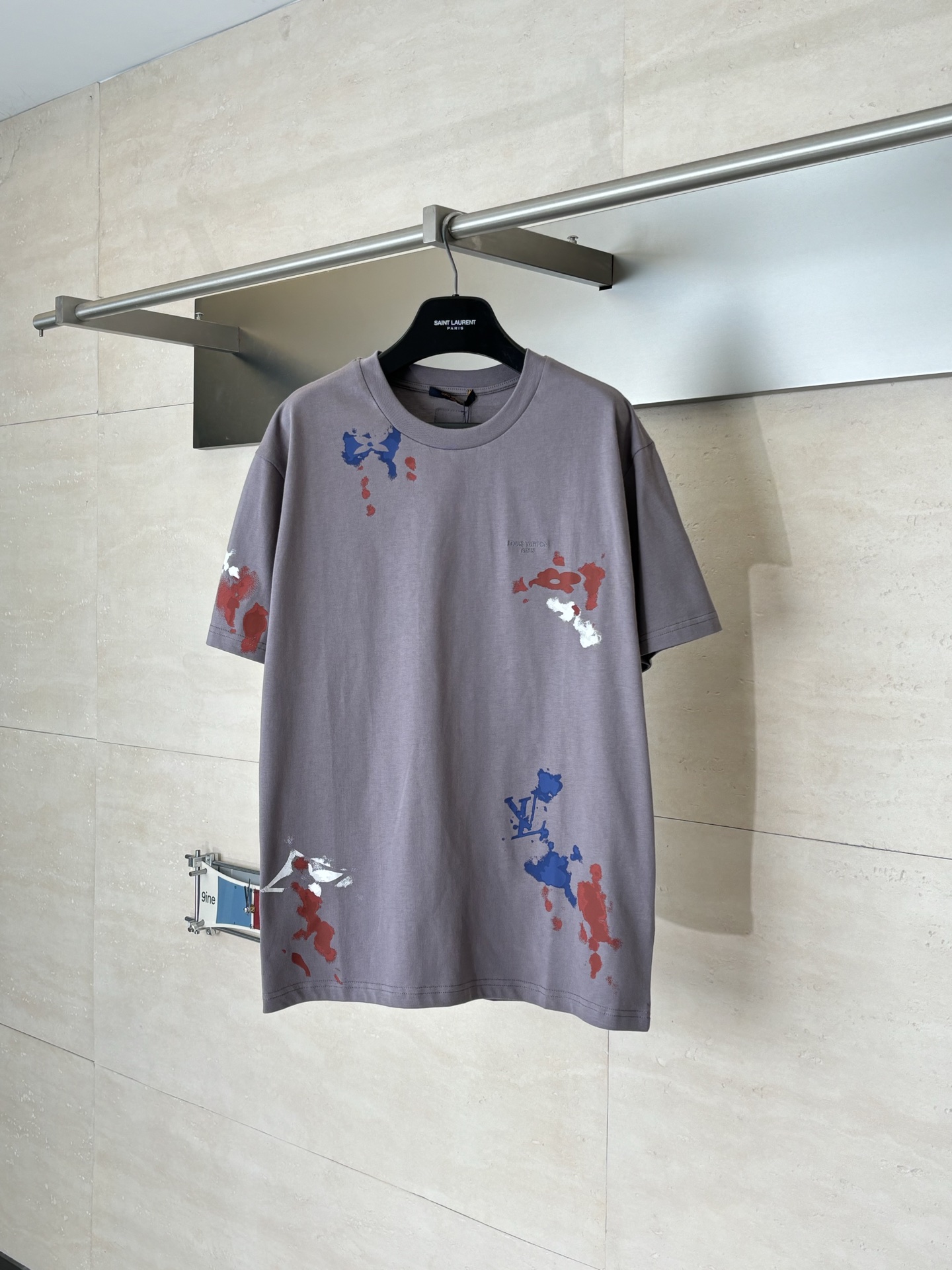 Louis Vuitton 1V/路易 SS26 手绘泼墨印花圆领短袖T恤