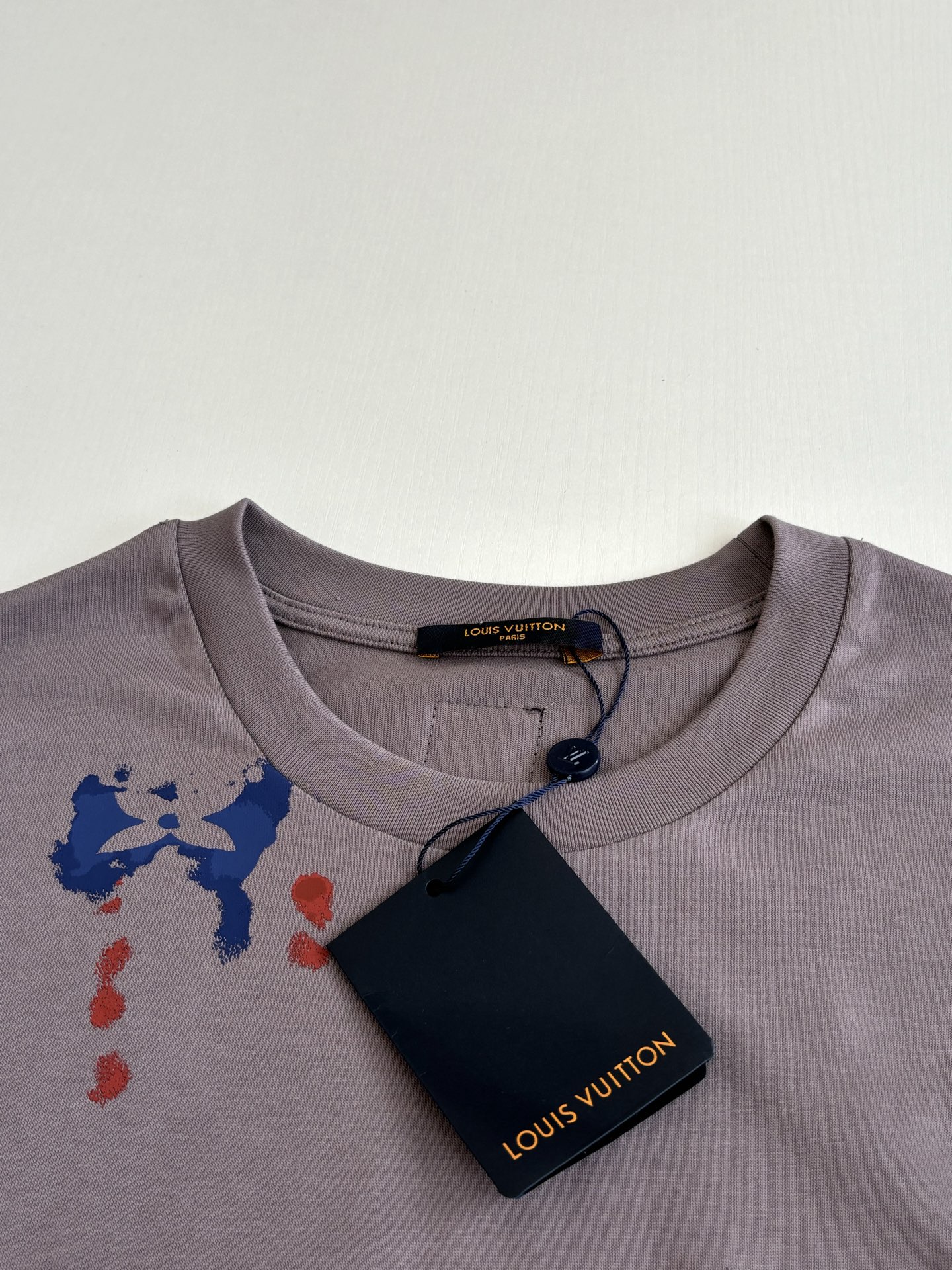 Louis Vuitton 1V/路易 SS26 手绘泼墨印花圆领短袖T恤