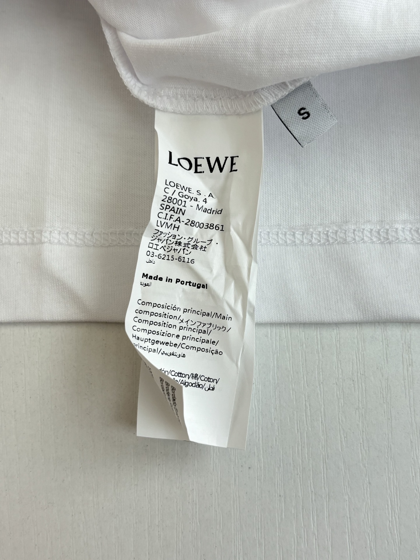 Loewe Loew*/罗意威 新款平绣徽标短袖T恤