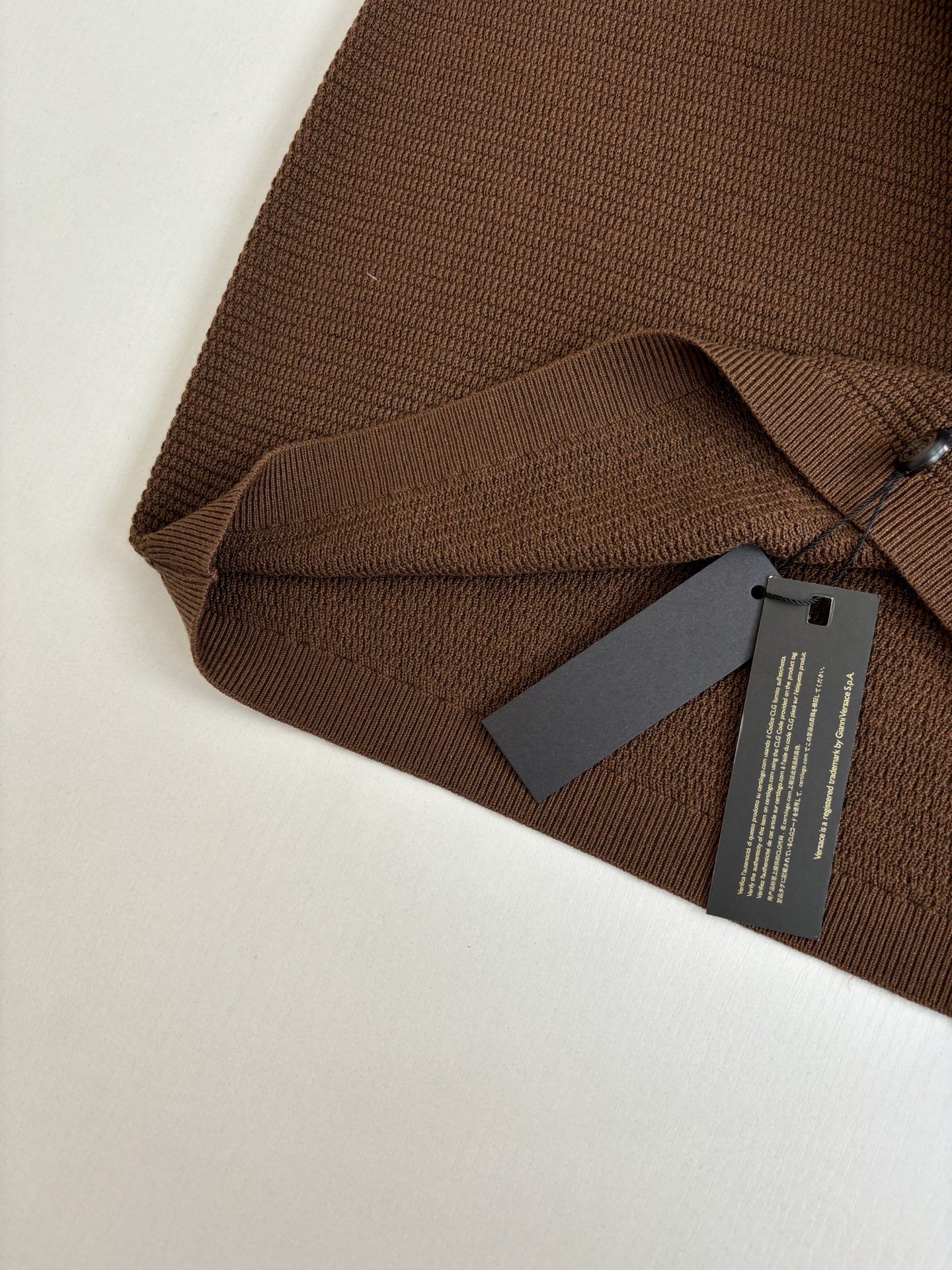 Versace Versac*/范思哲 SS26 V领针织短袖Polo衫