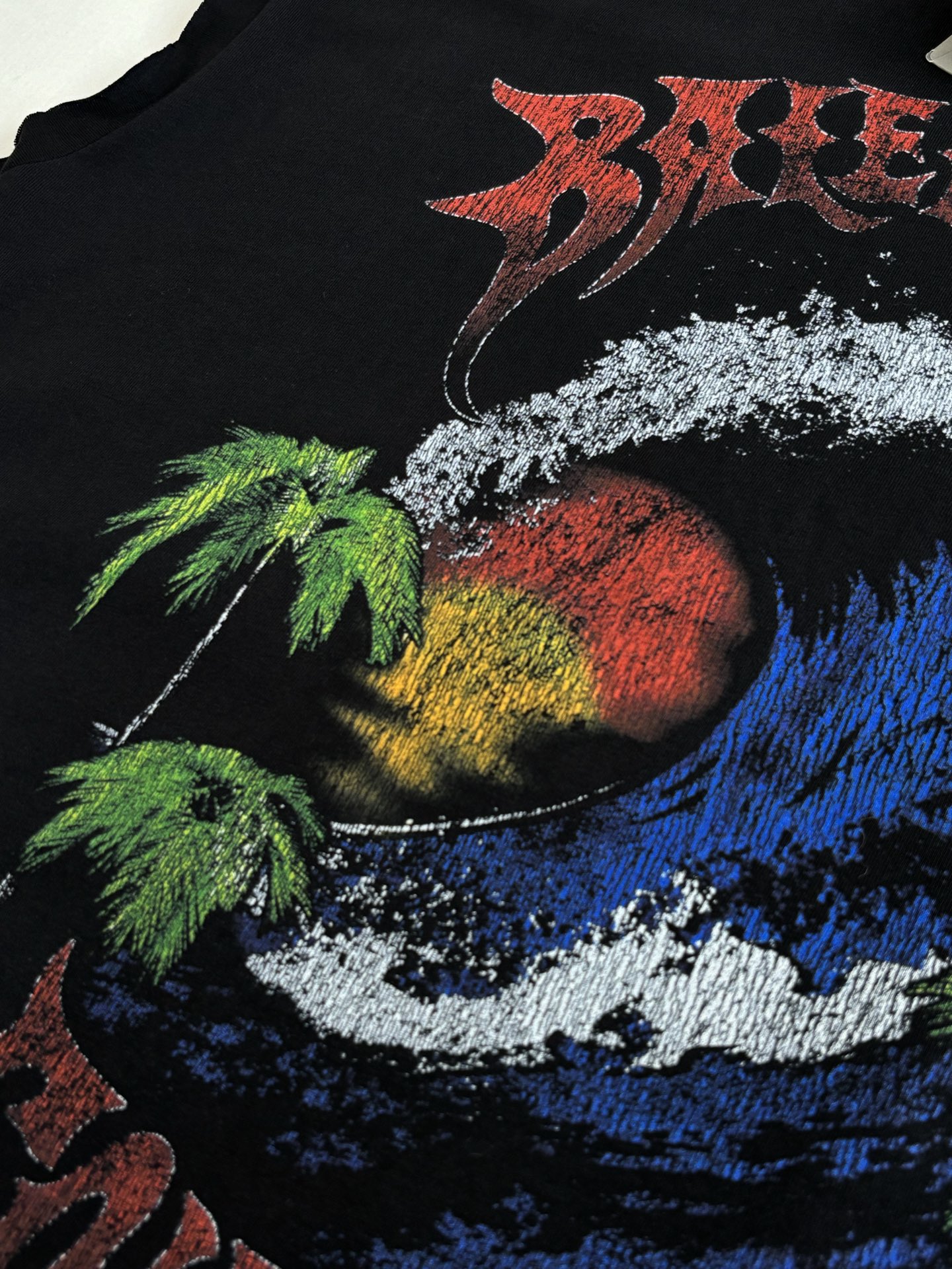 Balenciaga Balenciag*/巴黎 26SS春夏系列 夏威夷落日海浪印花坎肩背心