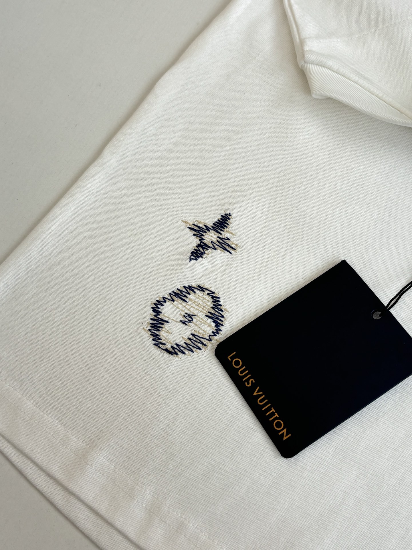 Louis Vuitton 1V/路易 FW26 Monogram素描刺绣短袖T恤