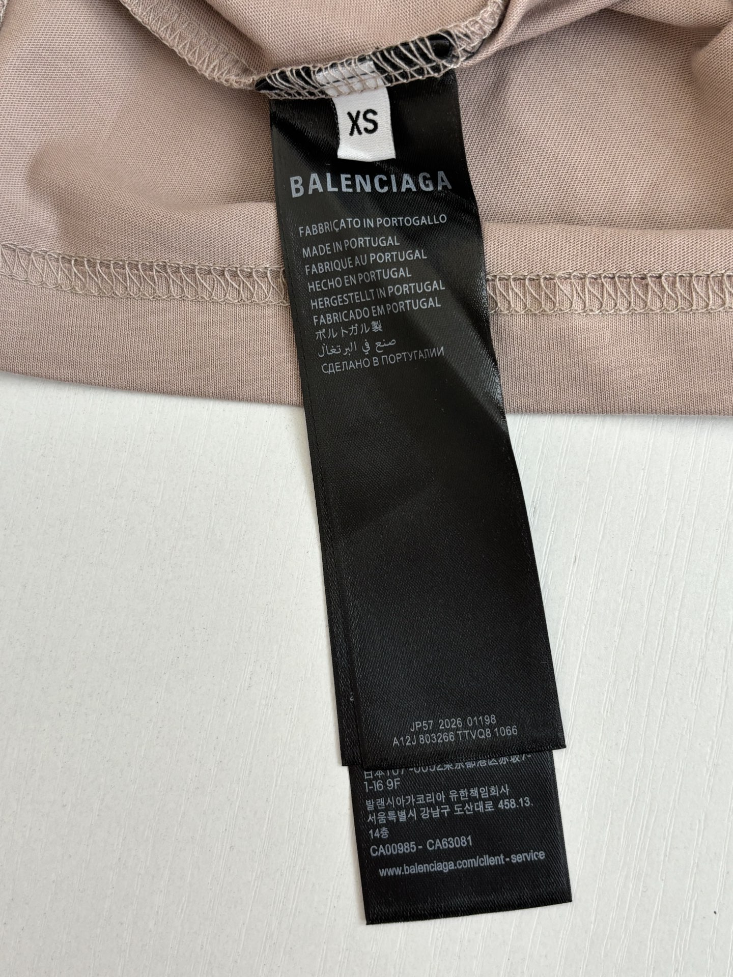 Balenciaga Balenciag*/巴黎 26SS 520限定标签印花短袖