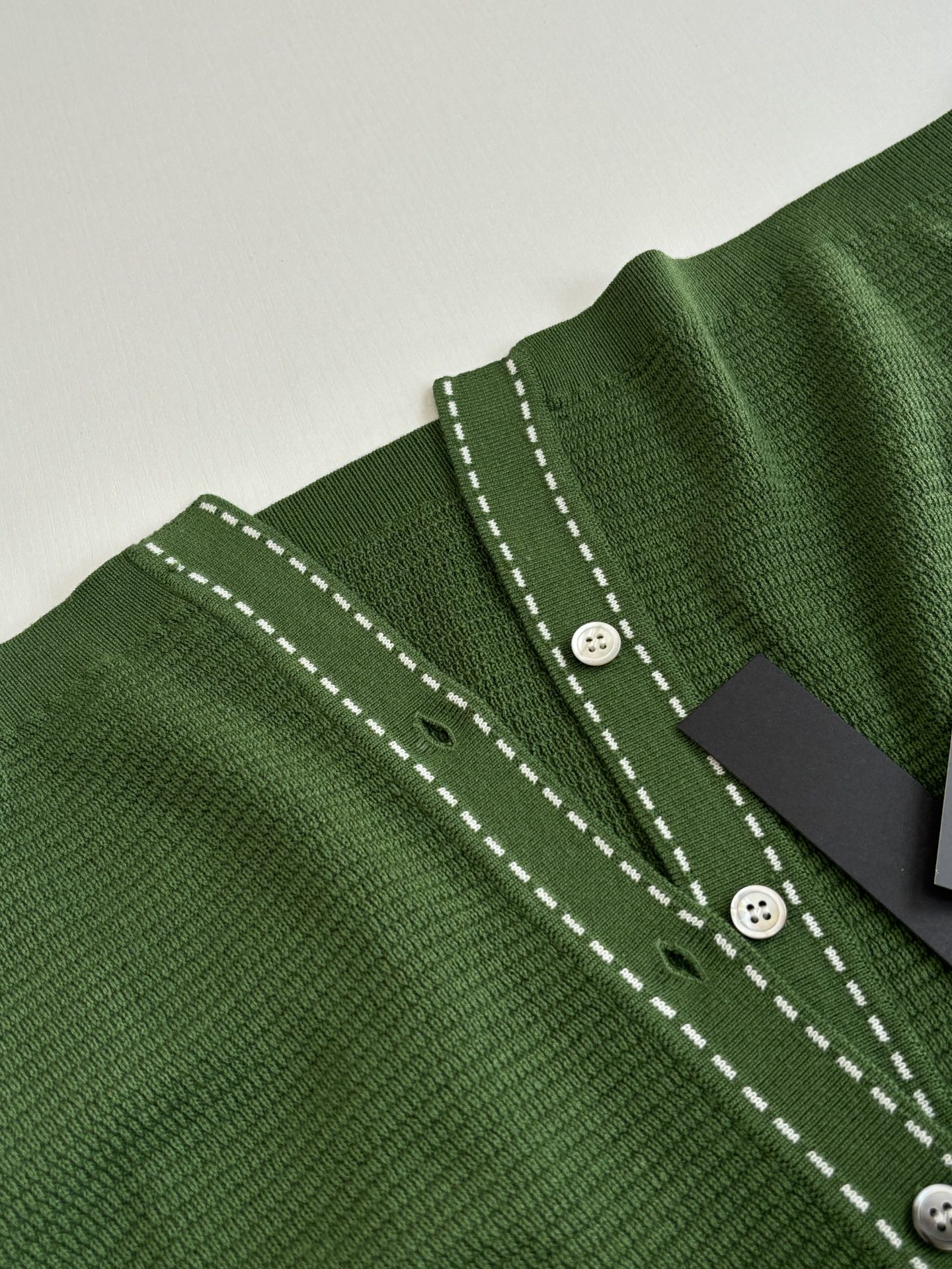 Versace Versac*/范思哲 SS26 翻领华夫格网眼针织开衫