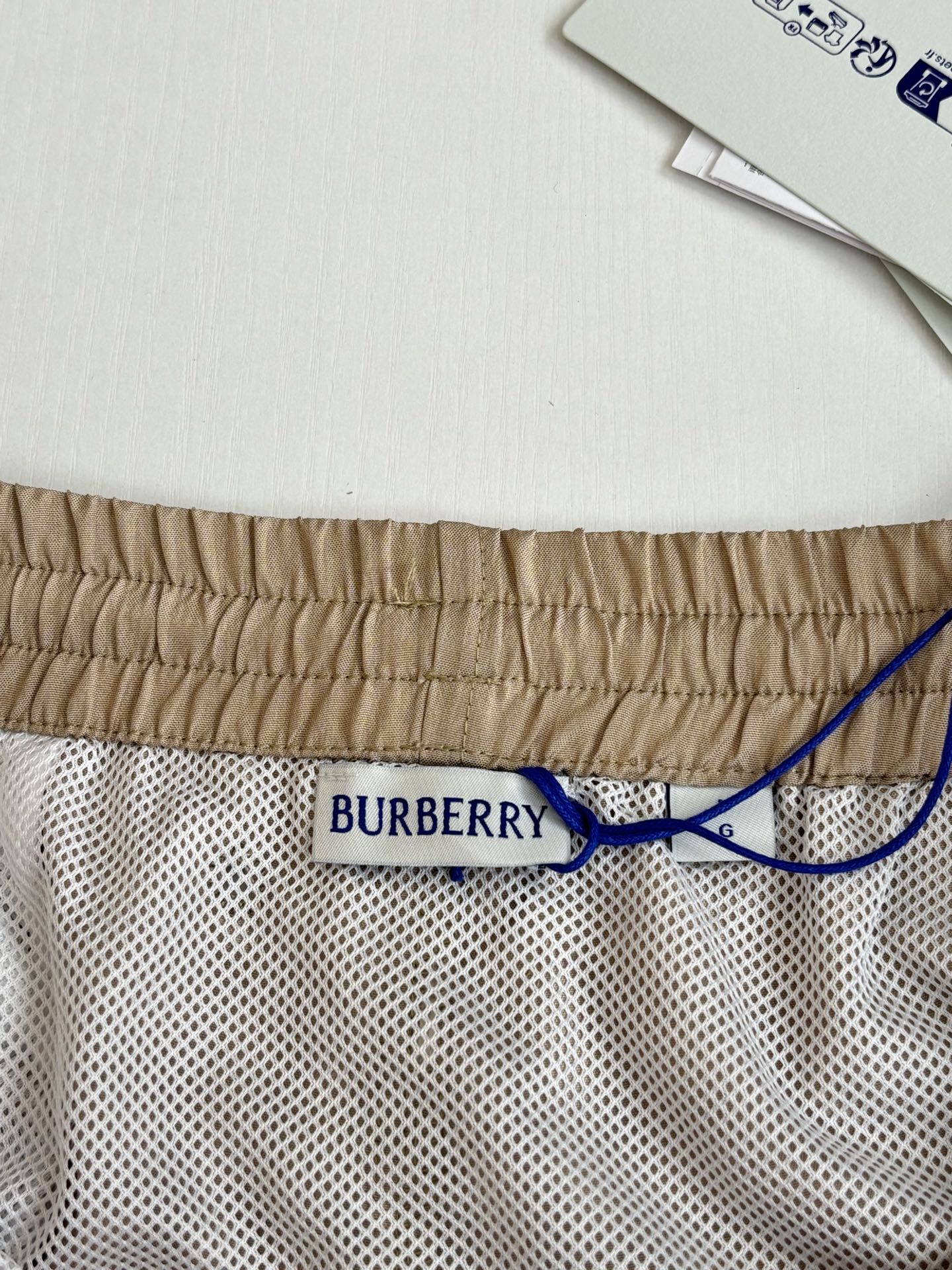 Burberry Burberr*/巴宝莉 Vintage 格纹沙滩短裤