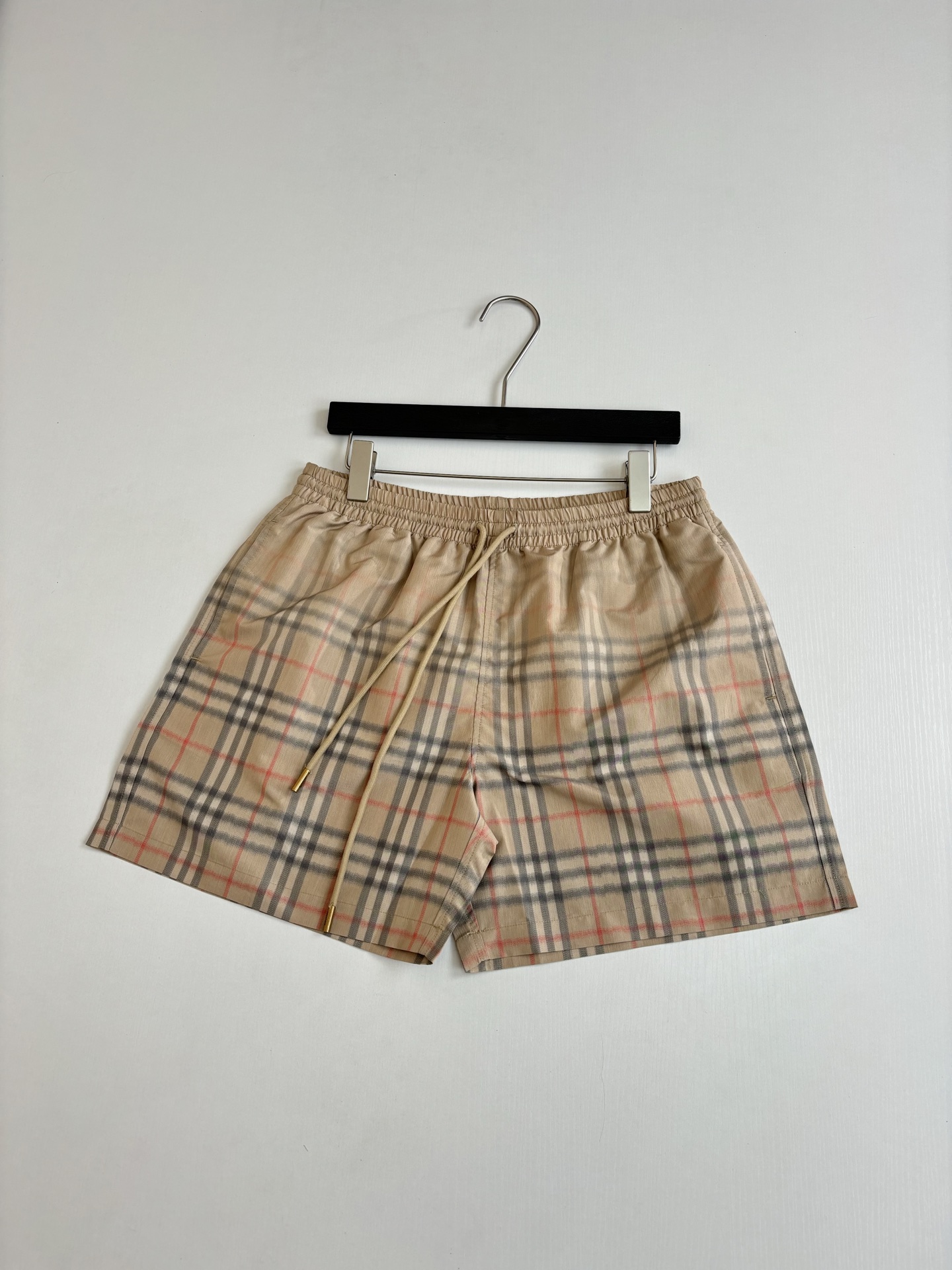Burberry Burberr*/巴宝莉 Vintage 格纹沙滩短裤