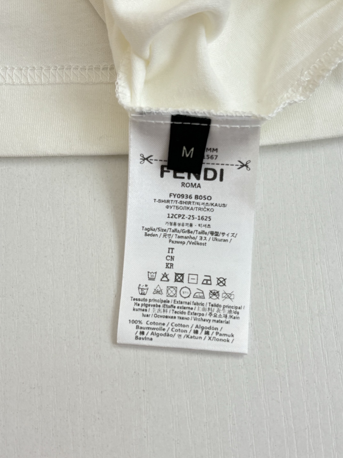 Fendi Fend*/芬迪 SS26 趣味冰淇淋刺绣短袖T恤