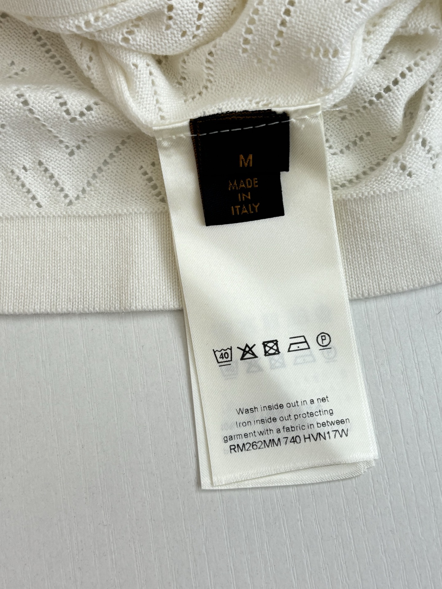 Louis Vuitton 1V/路易 SS26 镂空针织短袖PoLo衫