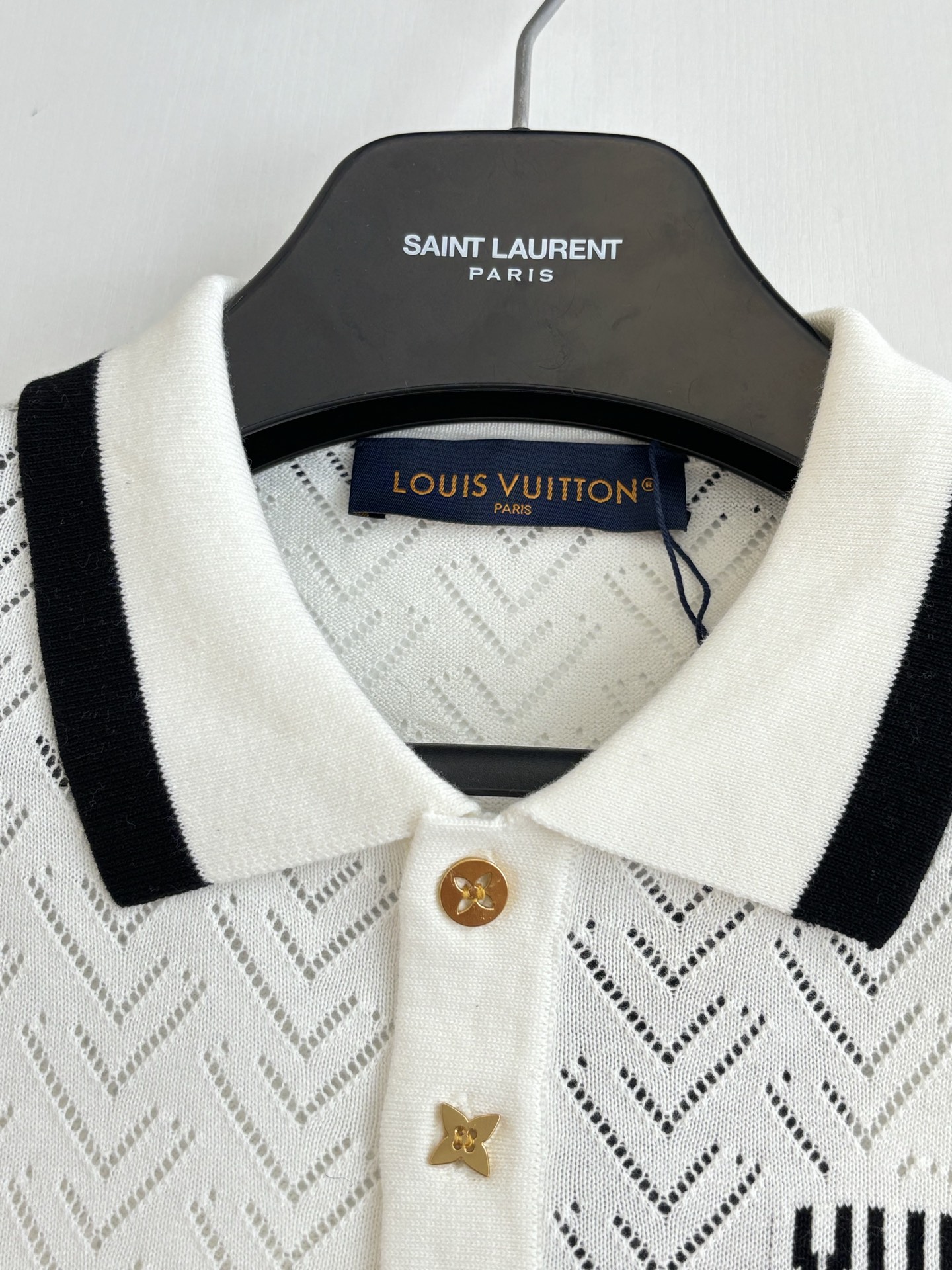 Louis Vuitton 1V/路易 SS26 镂空针织短袖PoLo衫