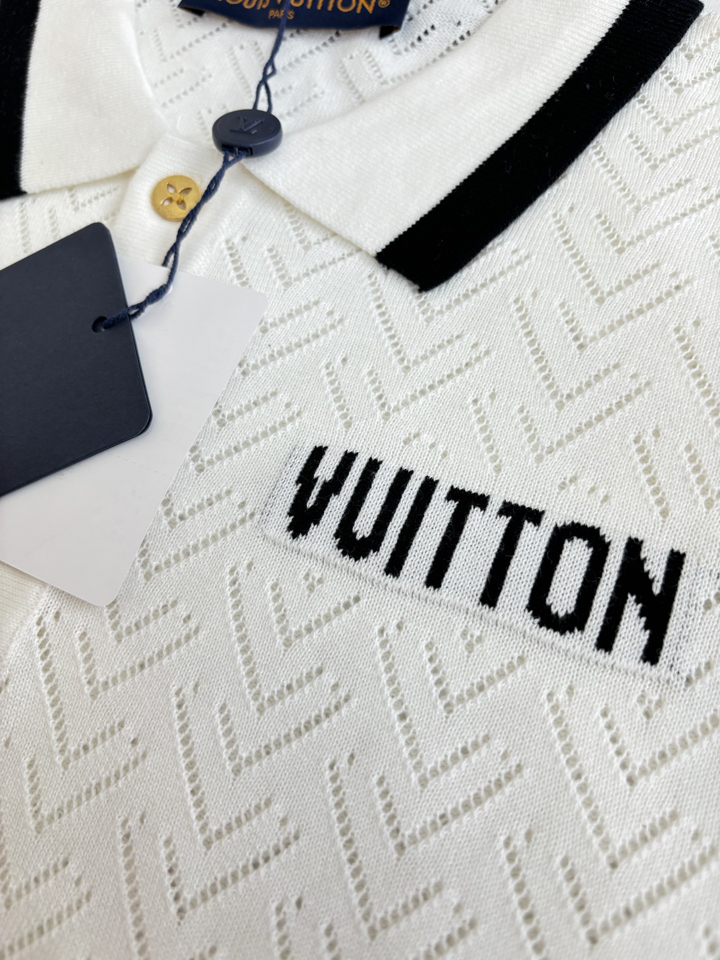 Louis Vuitton 1V/路易 SS26 镂空针织短袖PoLo衫