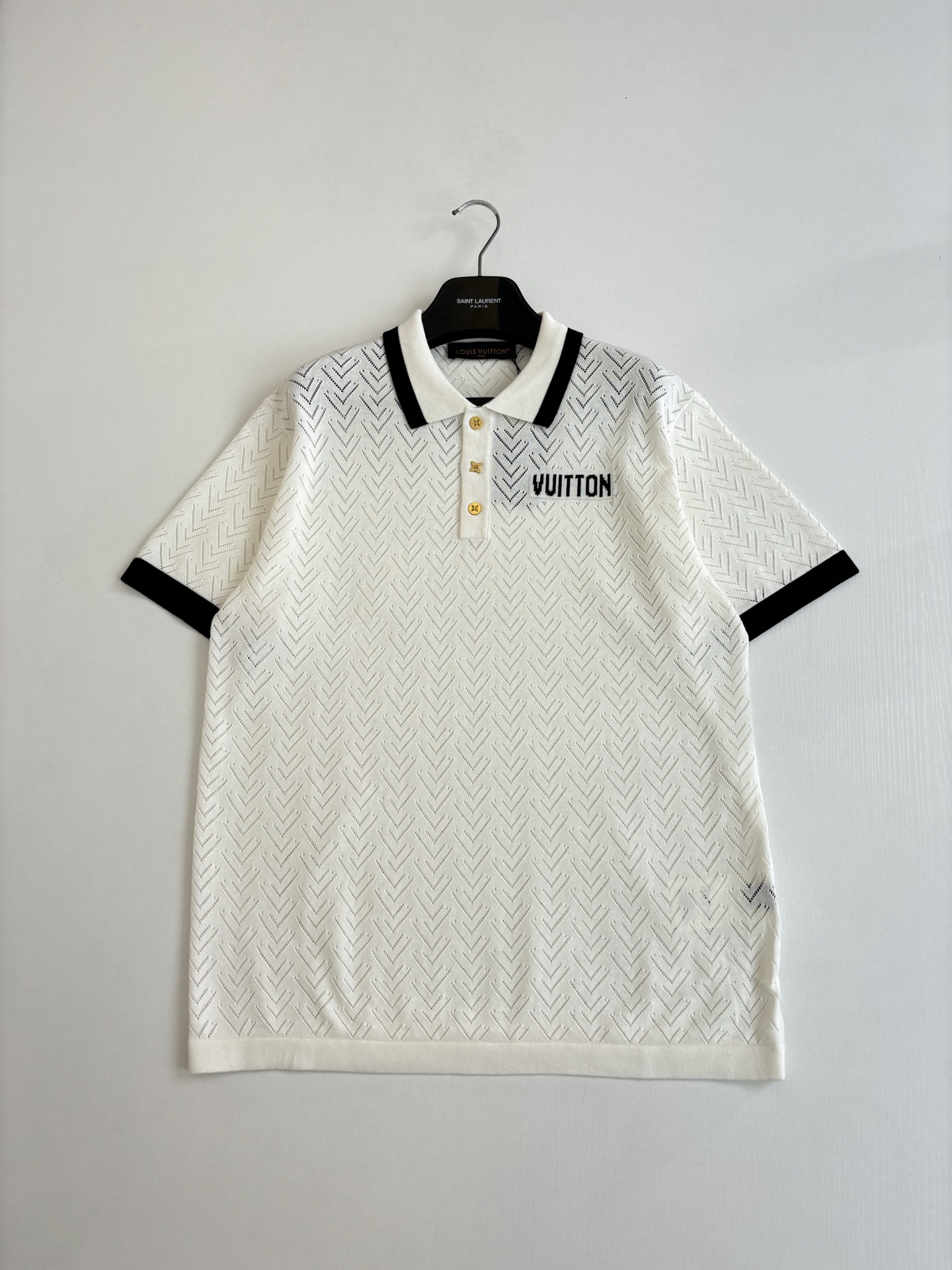 Louis Vuitton 1V/路易 SS26 镂空针织短袖PoLo衫