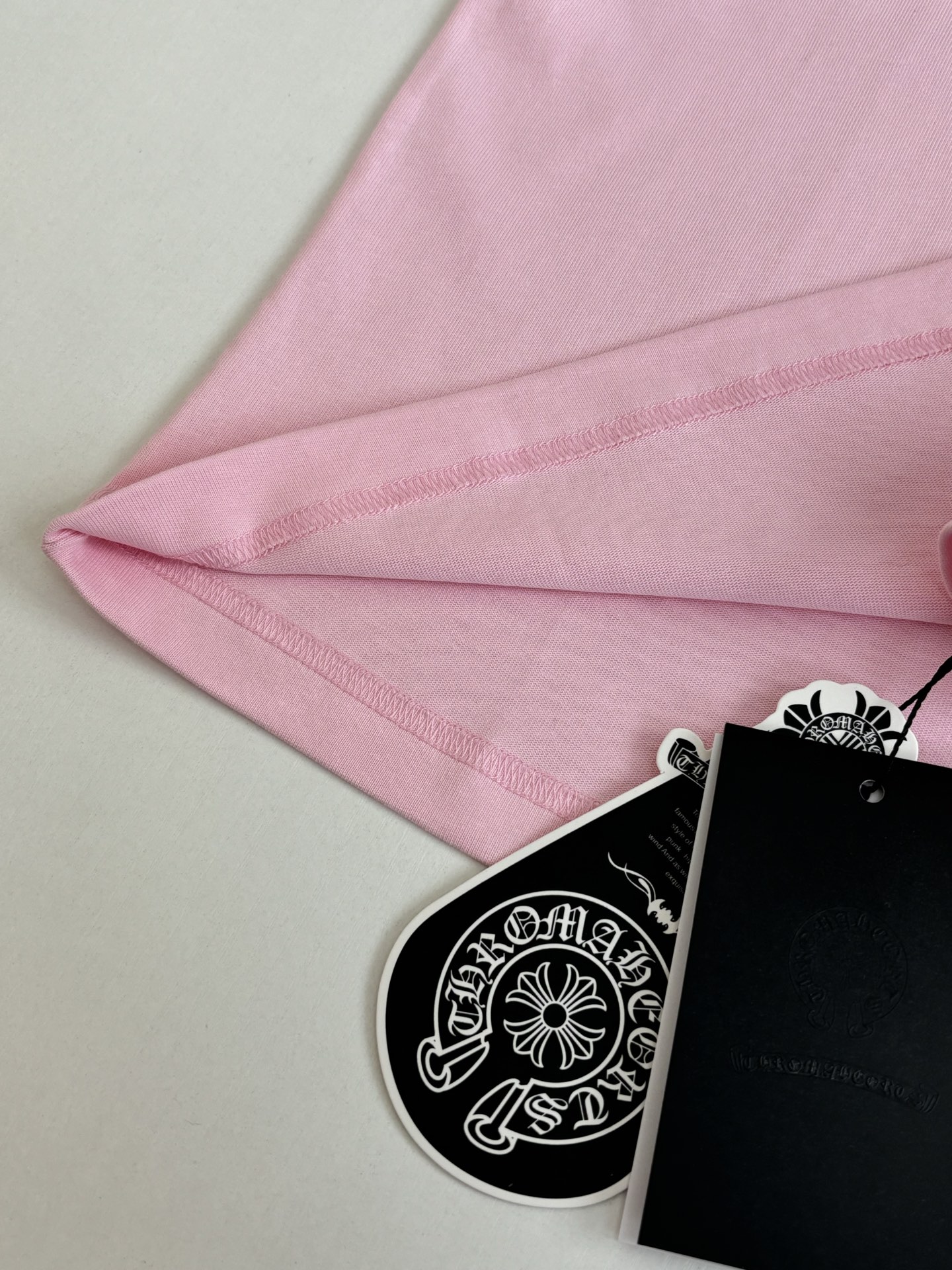 Chrome Hearts Chrome Heart*/克罗心 十字贴皮刺绣短袖T恤