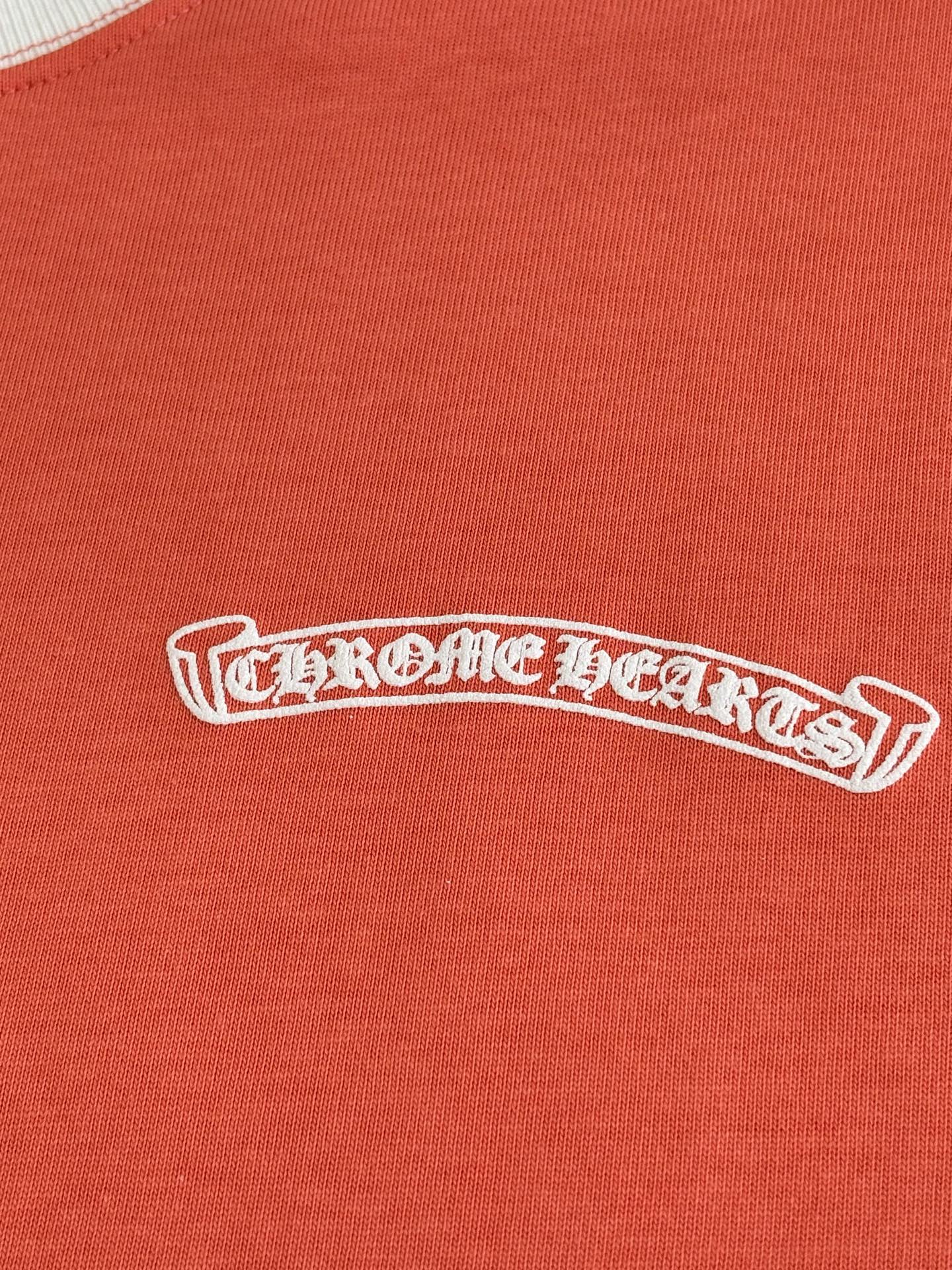 Chrome Hearts Chrome Heart*/克罗心 撞色马蹄印花短袖T恤
