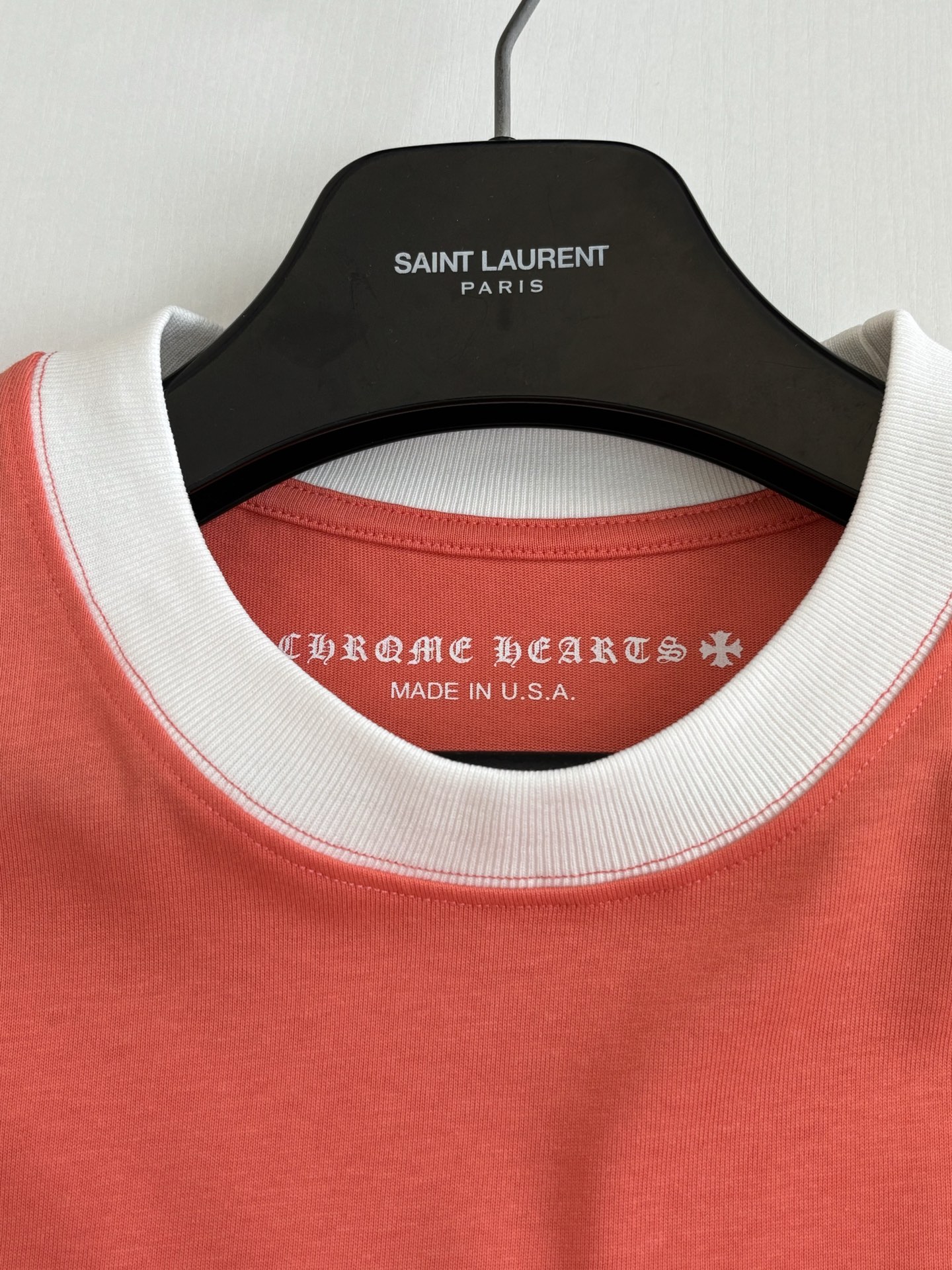 Chrome Hearts Chrome Heart*/克罗心 撞色马蹄印花短袖T恤