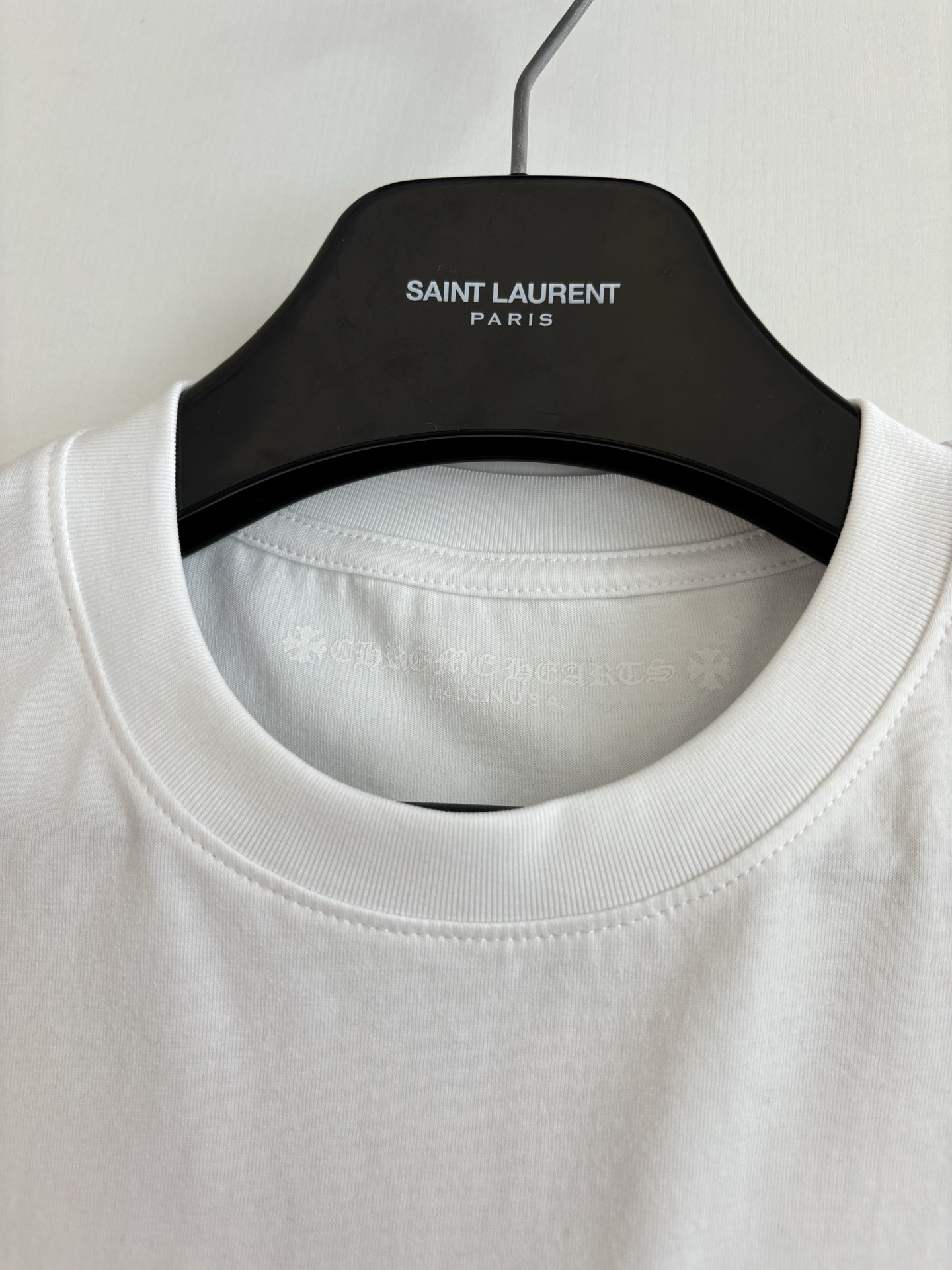 Chrome Hearts Chrome Heart*/克罗心 黑粉卷轴印花短袖T恤