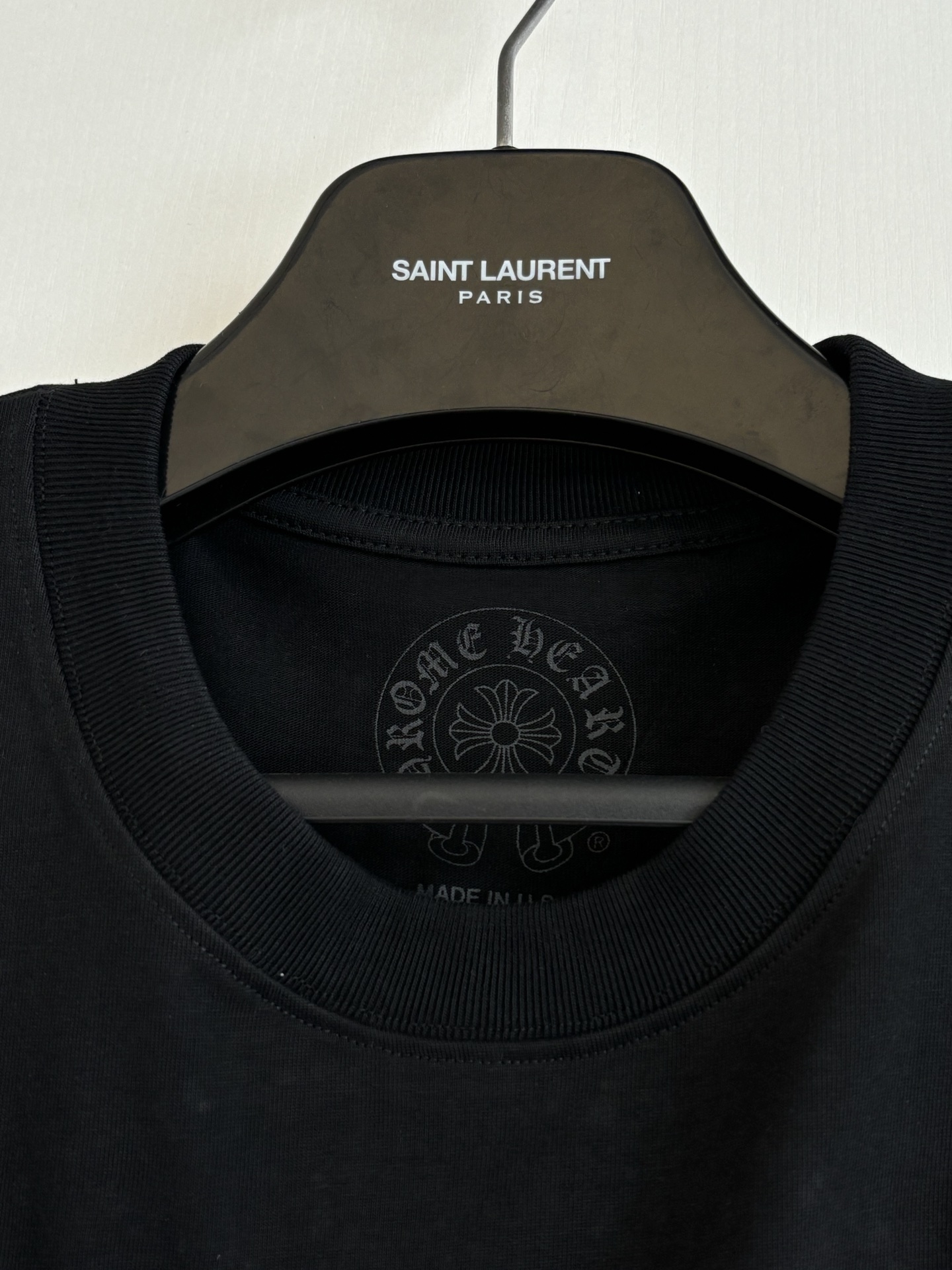 Chrome Hearts Chrome Heart*/克罗心 珍珠马蹄印花短袖T恤