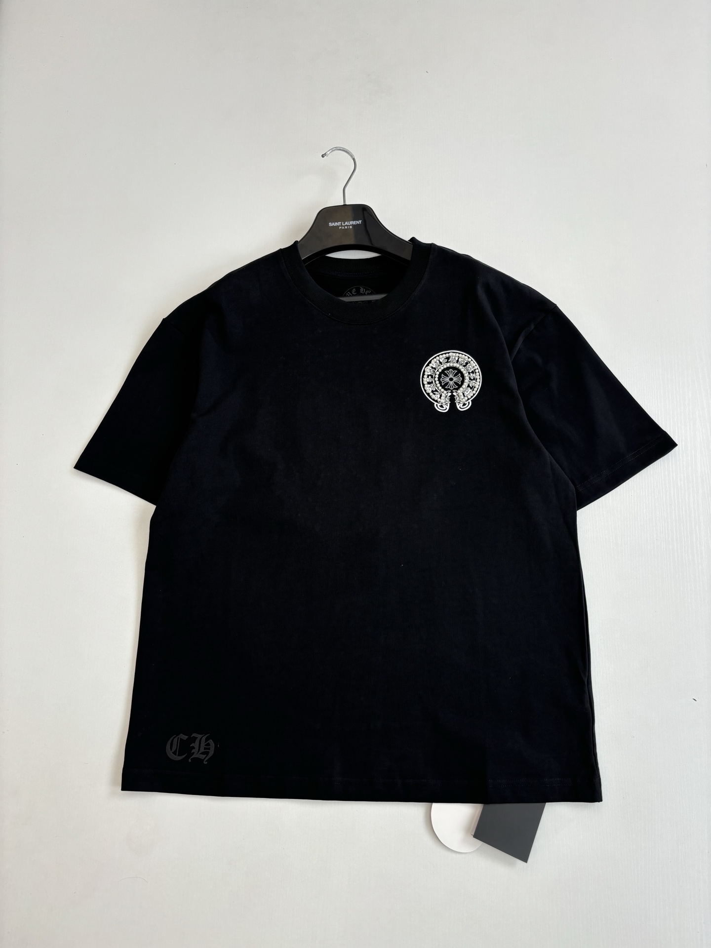 Chrome Hearts Chrome Heart*/克罗心 珍珠马蹄印花短袖T恤