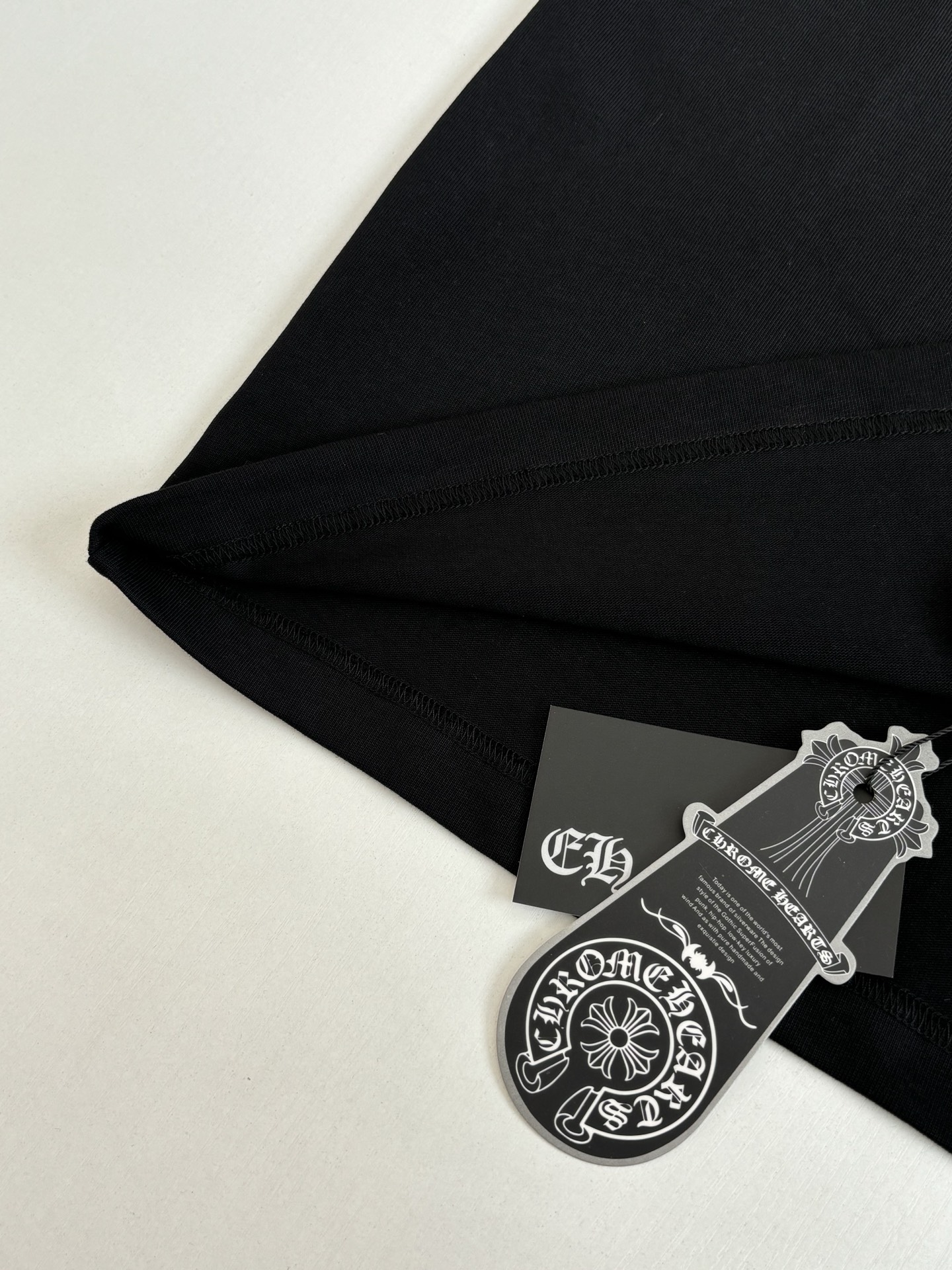 Chrome Hearts Chrome Heart*/克罗心 十字贴皮刺绣短袖T恤