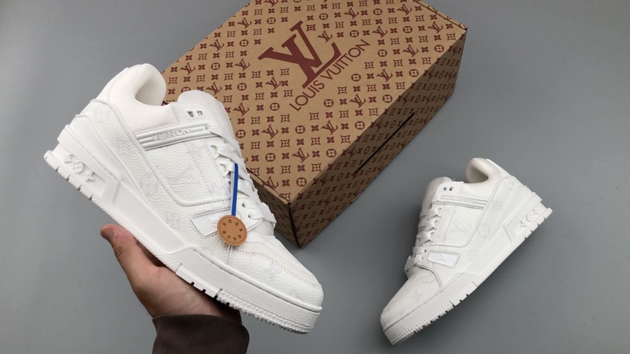 Louis Vuitton Trainer White Leather Sneakers Tyler Collaboration Limited Edition 14 Louis Vuitton Trainer White Leather Sneakers Tyler Collaboration Limited Edition