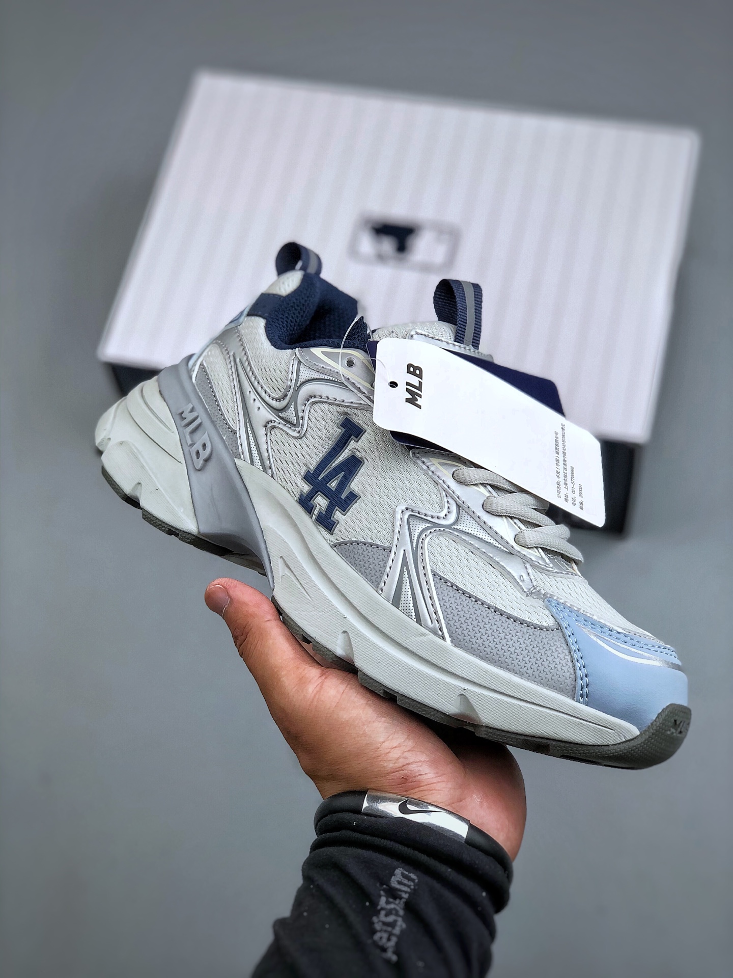 纯原💰290  MLB CURVE RUNNER SPEED NB 百搭舒适休闲潮流运动厚底增高防滑耐磨 低帮 老爹鞋货号: 3ARNC055N(GP1) 尺码：35-45