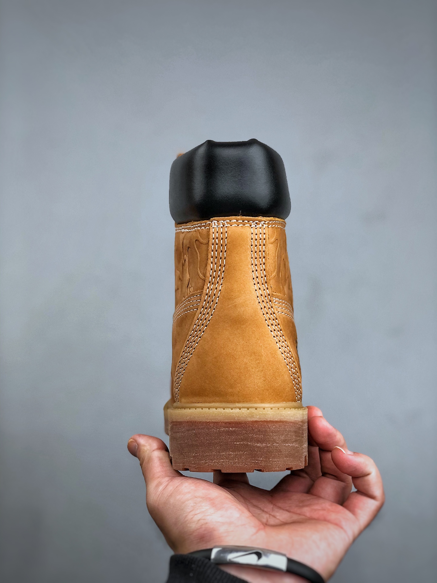 UNDEFEATED BAPEx Timberland添柏岚/天伯伦大黄靴系列 简约舒适 中筒 马丁靴 男款 棕色