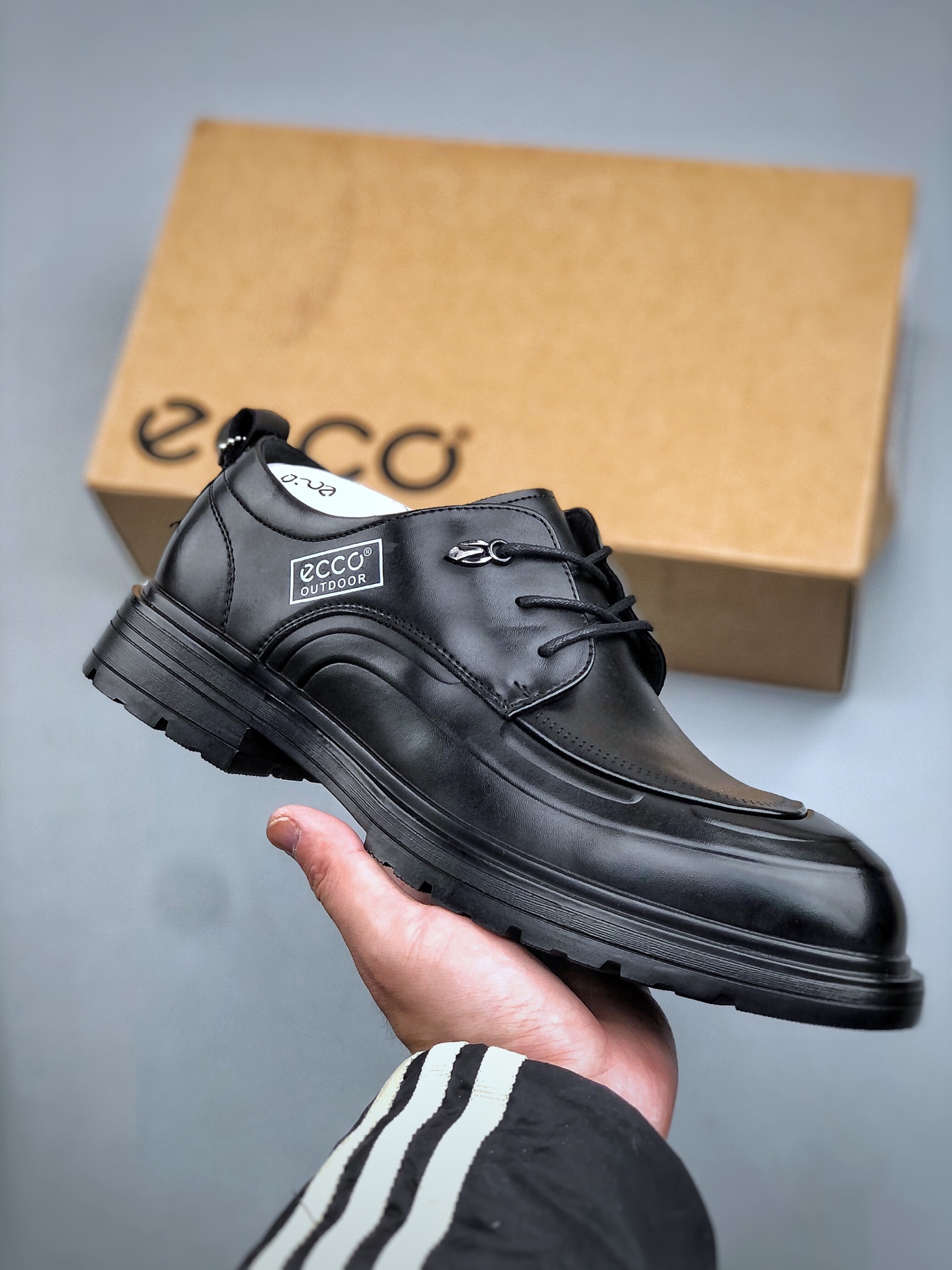 E/ECCO爱步 小红书爆款 新款百搭休闲款 Ecco/爱步男士跑步鞋休闲鞋透气轻质系带轻便运动鞋