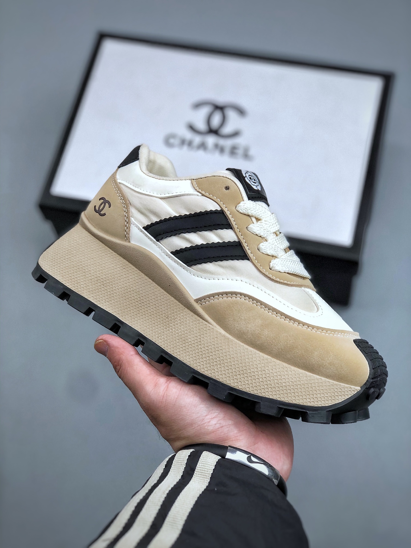 💰 110 T/ CHANEL 香奈儿厚底增高老爹鞋 尺码:35-40