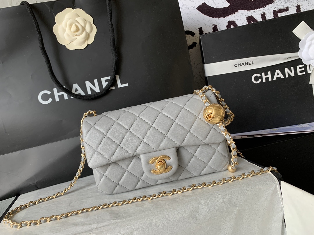 顶级货_法国高端定制品Chane1AS1787#ClassicBag#2020年专柜最新CF金珠系列真的