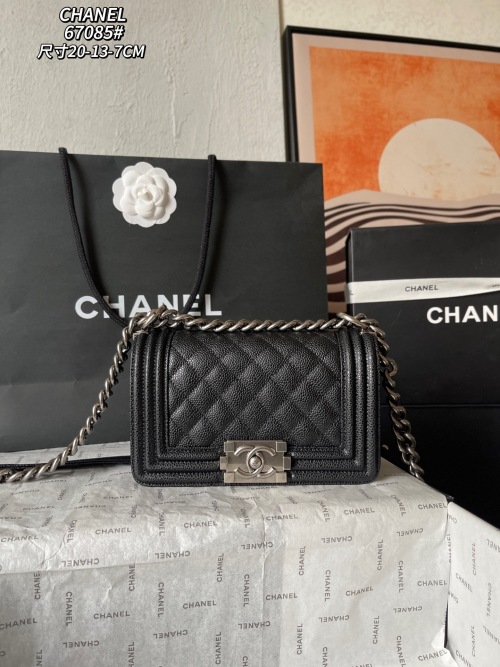 Chanel Le Boy Classic Flap Bag, Lambskin Leather, Silver-Tone Hardware 1 Chanel Le Boy Classic Flap Bag, Lambskin Leather, Silver-Tone Hardware