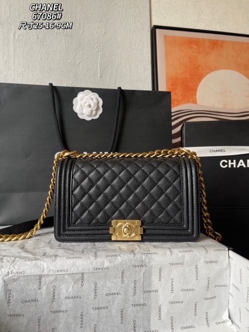Chanel Classic Lambskin Leather Boy Flap Bag, Best Gift for Mom - Large 1 Chanel Classic Lambskin Leather Boy Flap Bag, Best Gift for Mom - Large