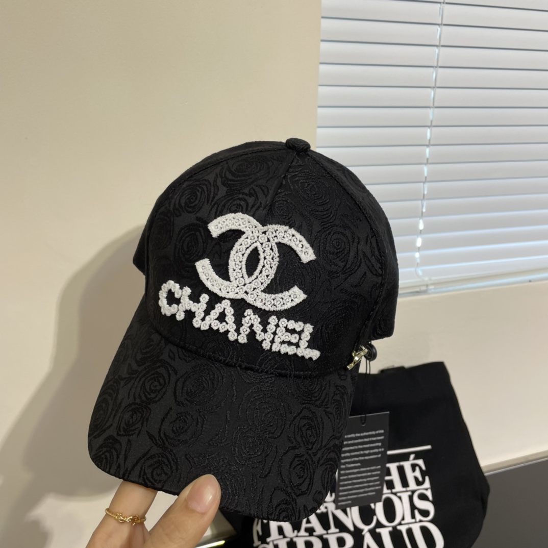 香奈儿CHANEL2024新品棒球帽刺绣logo小香经典简约时尚休闲设计跑量新品